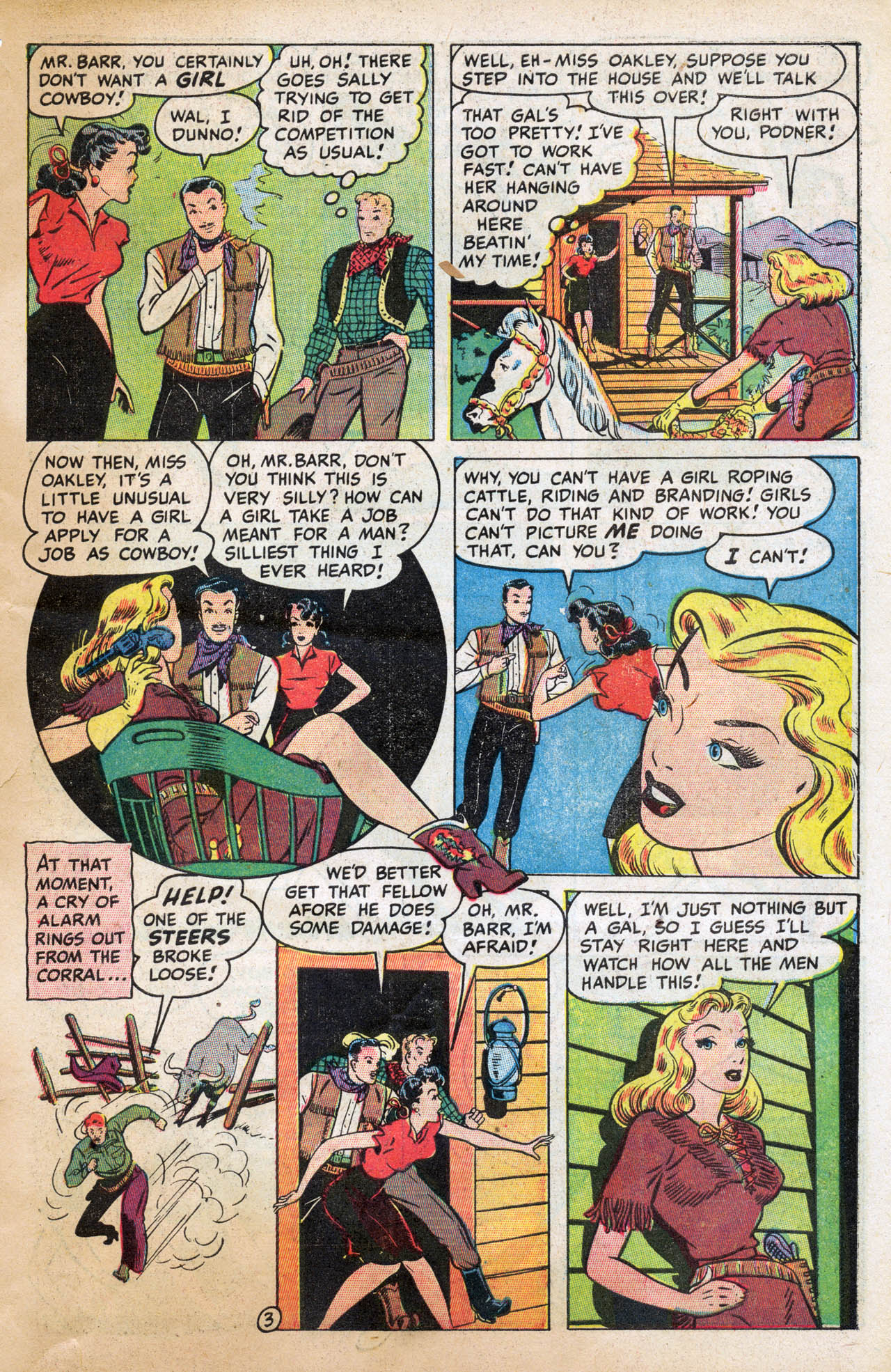 Read online Annie Oakley comic -  Issue #1 - 5
