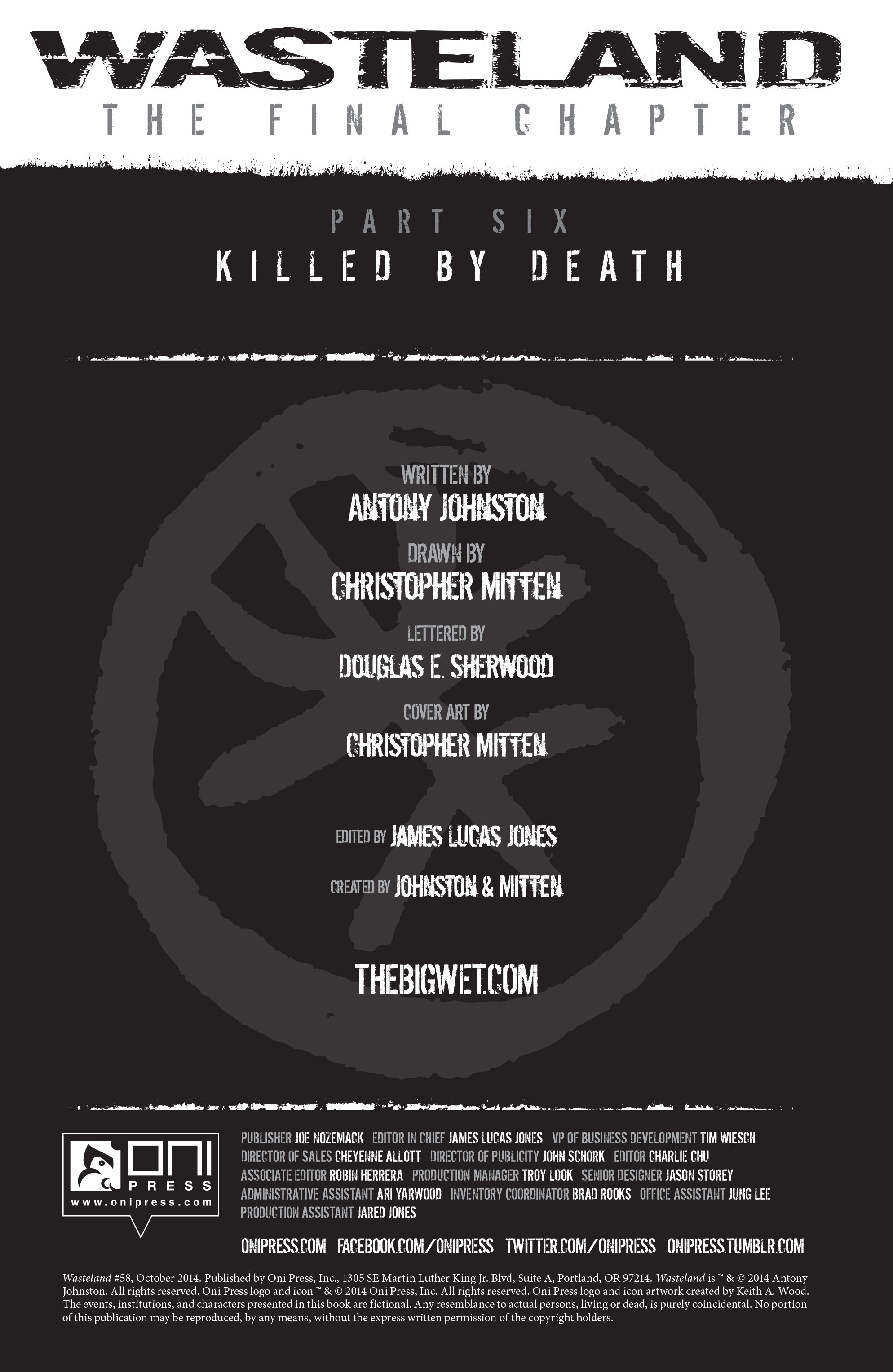 Read online Wasteland (2006) comic -  Issue #58 - 2