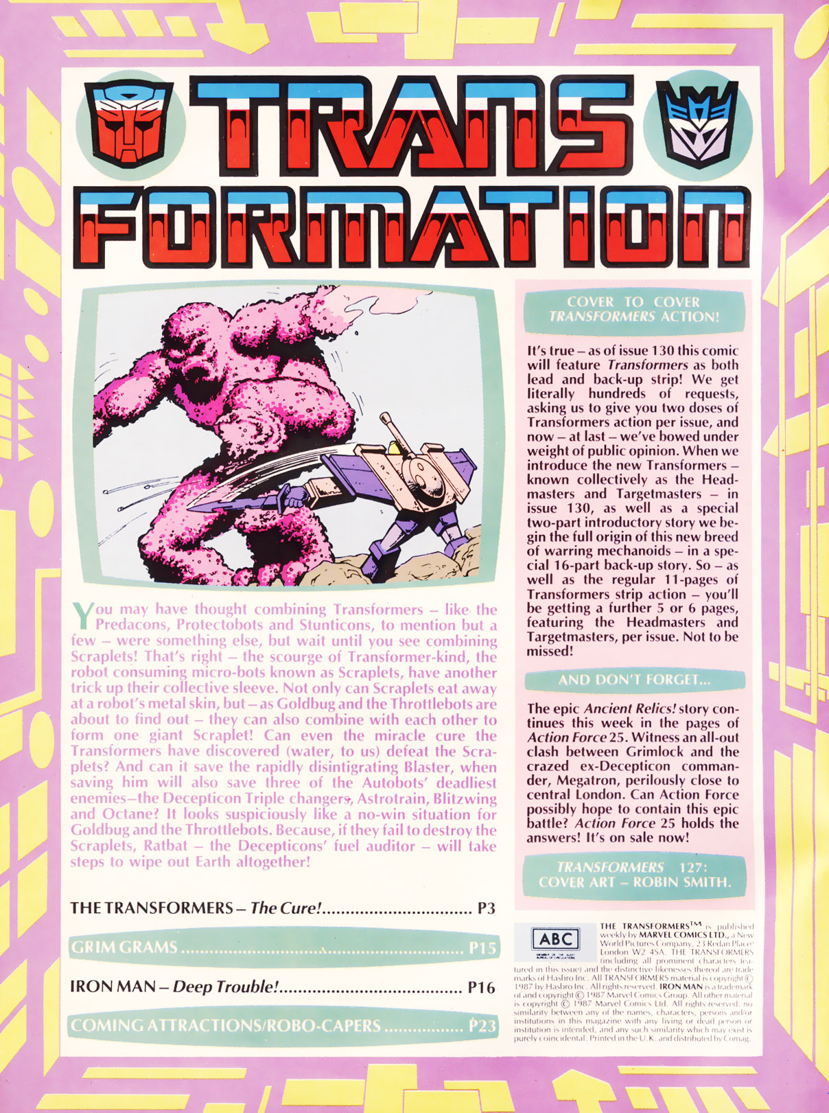 Read online The Transformers (UK) comic -  Issue #127 - 2