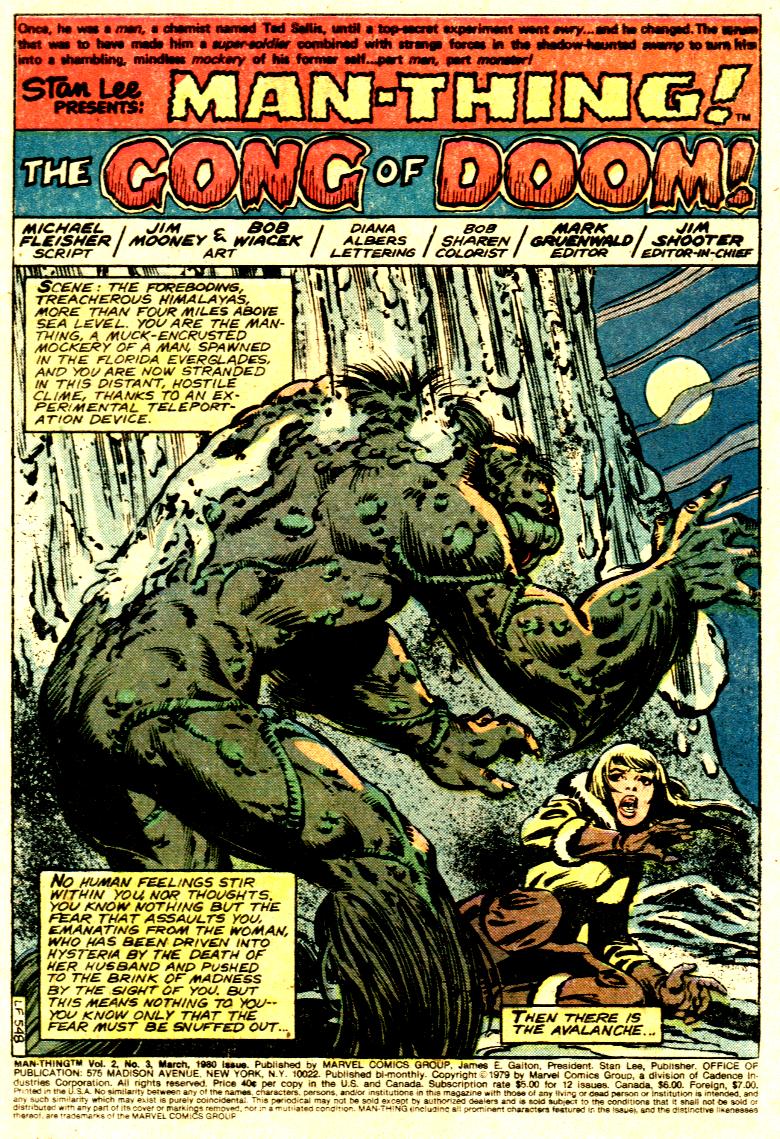 Read online Man-Thing (1979) comic -  Issue #3 - 2