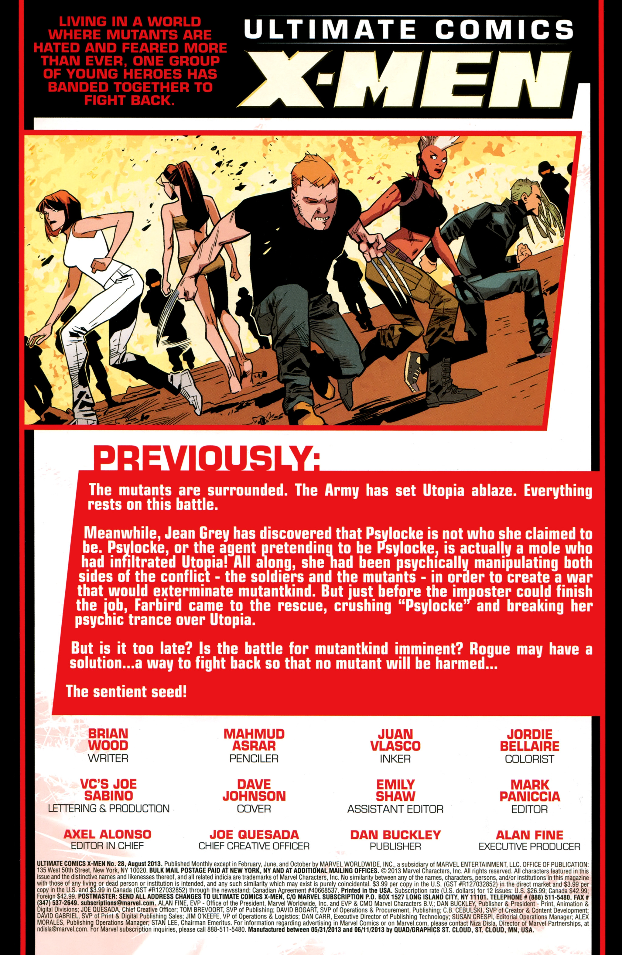 Read online Ultimate Comics X-Men comic -  Issue #28 - 2
