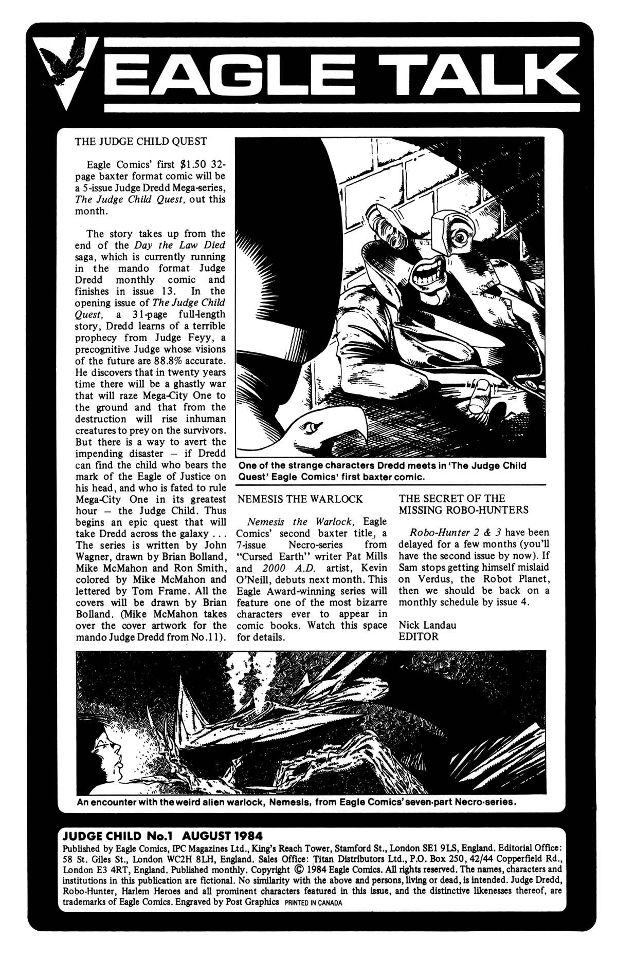 Read online Judge Dredd: The Judge Child Quest comic -  Issue #1 - 2