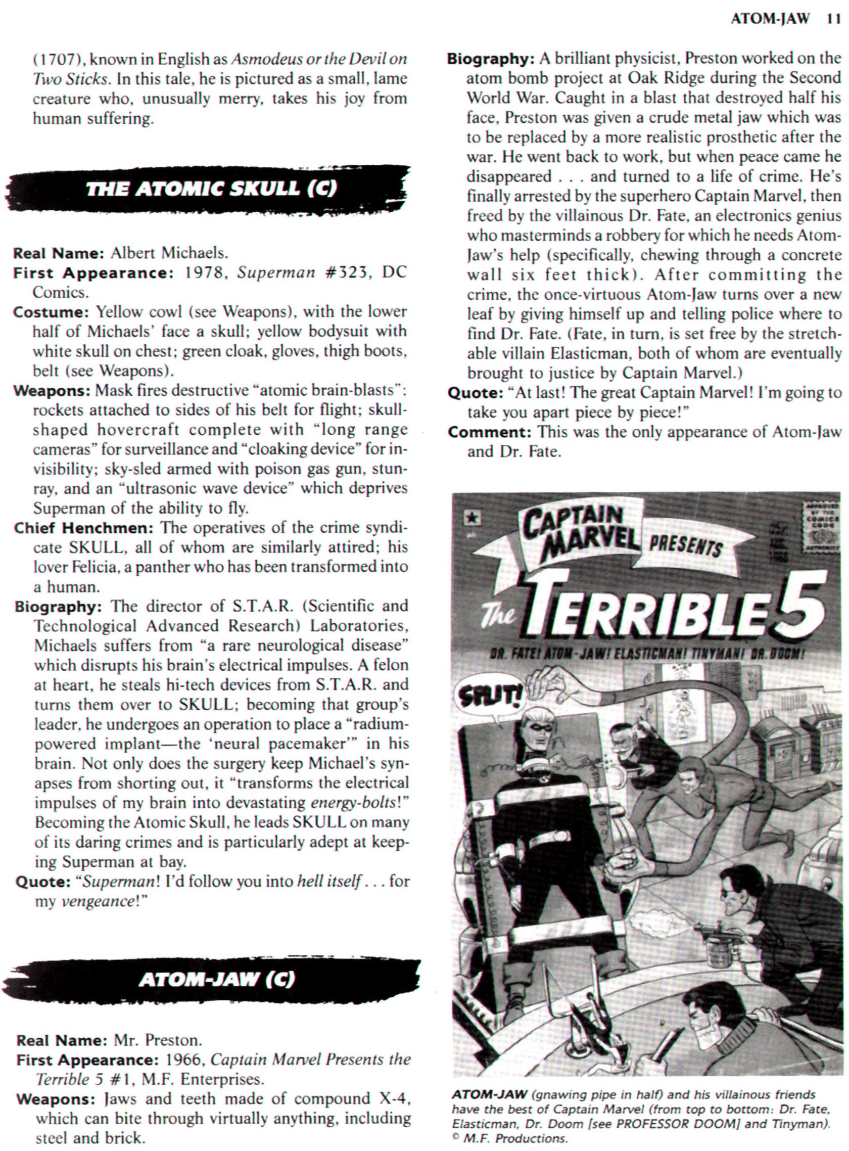 Read online The Encyclopedia of Super Villains comic -  Issue # TPB (Part 1) - 21