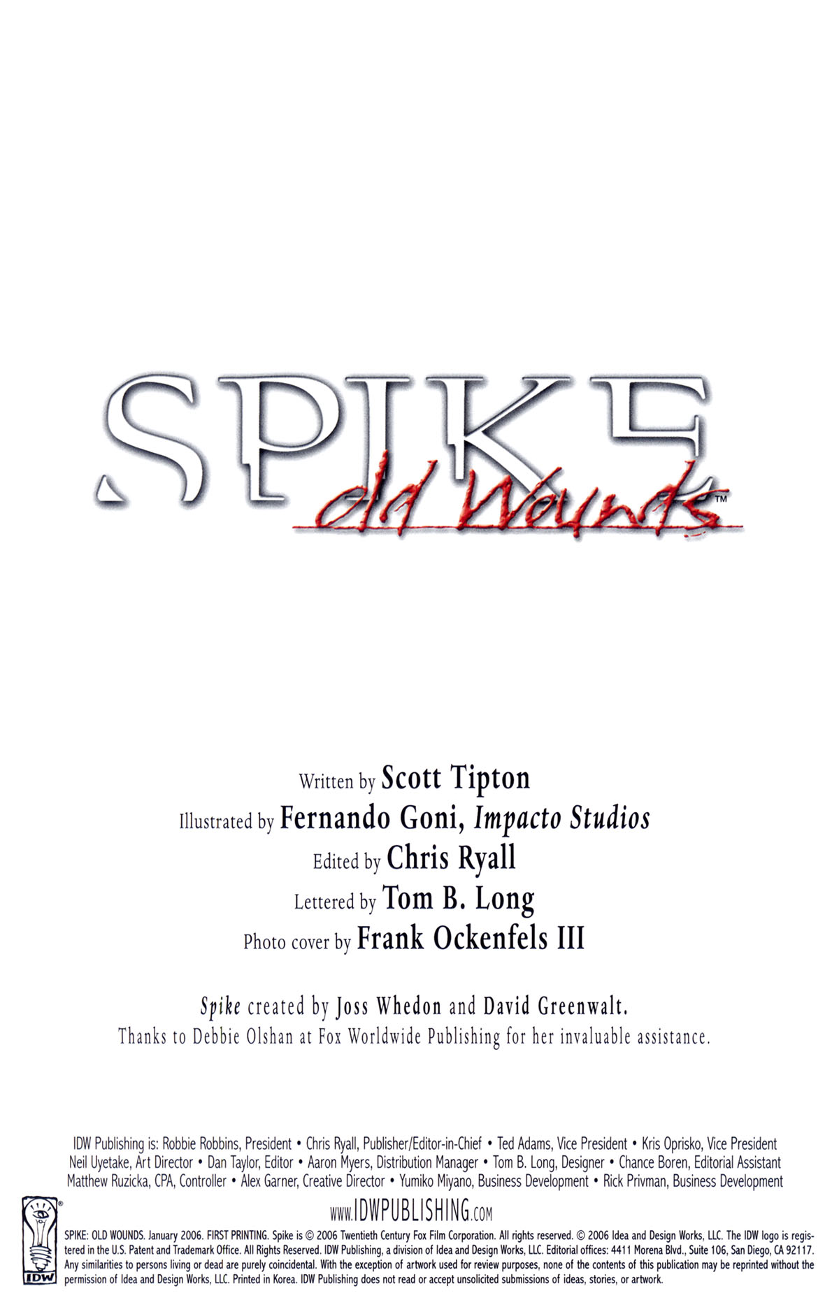 Read online Spike: Old Wounds comic -  Issue # Full - 2