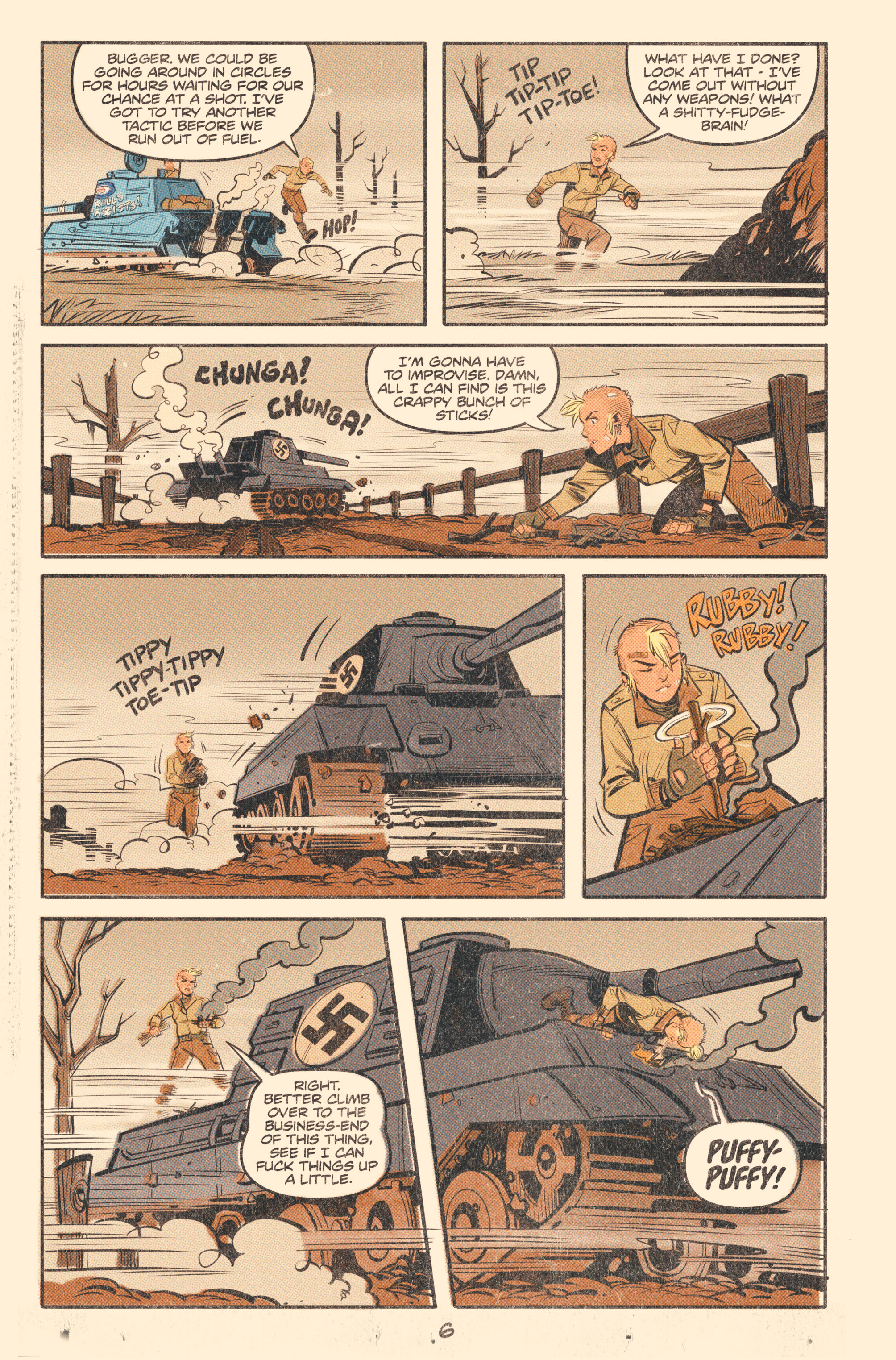 Read online Tank Girl: World War Tank Girl comic -  Issue #2 - 8