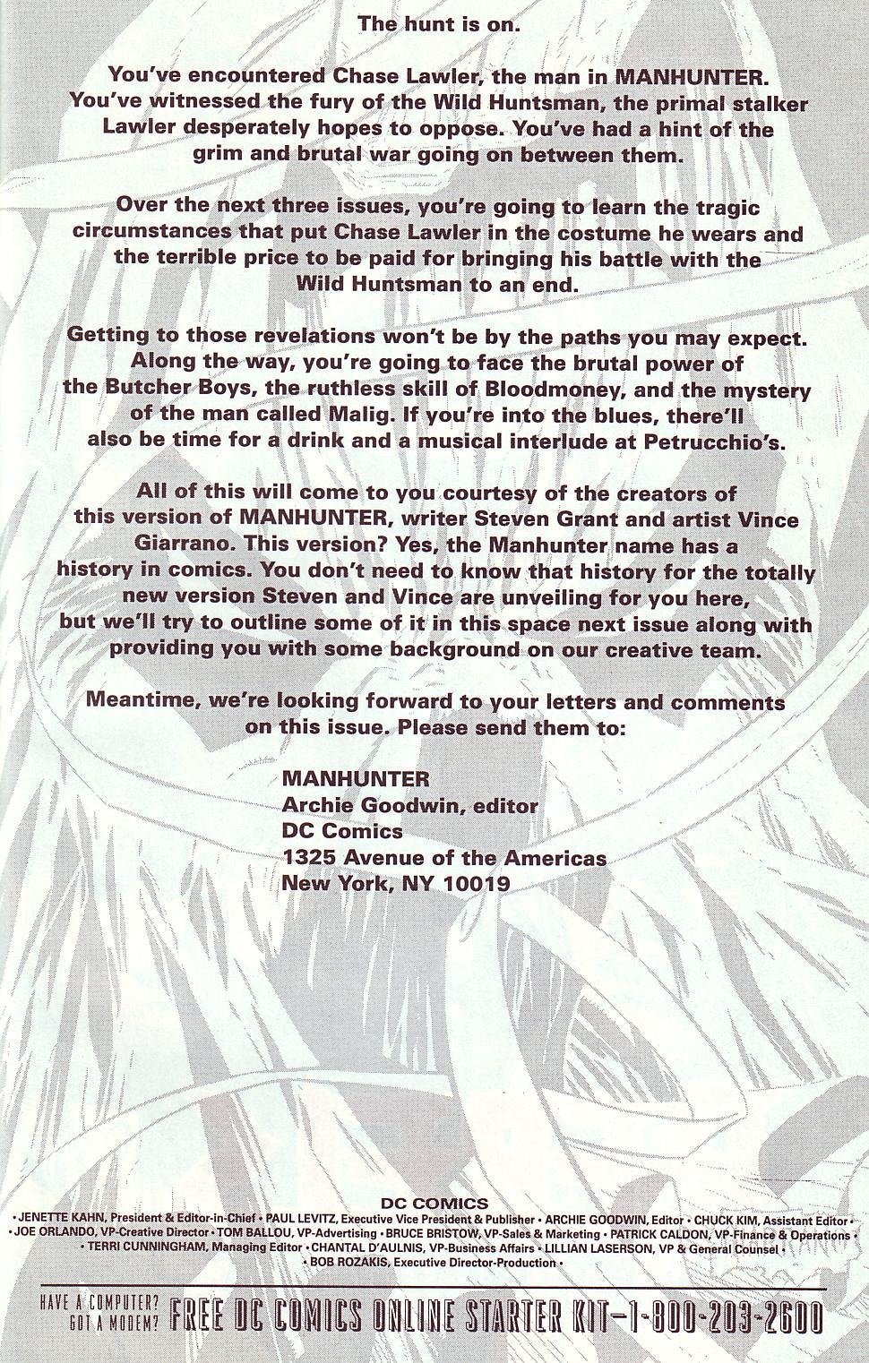 Read online Manhunter (1994) comic -  Issue #0 - 29