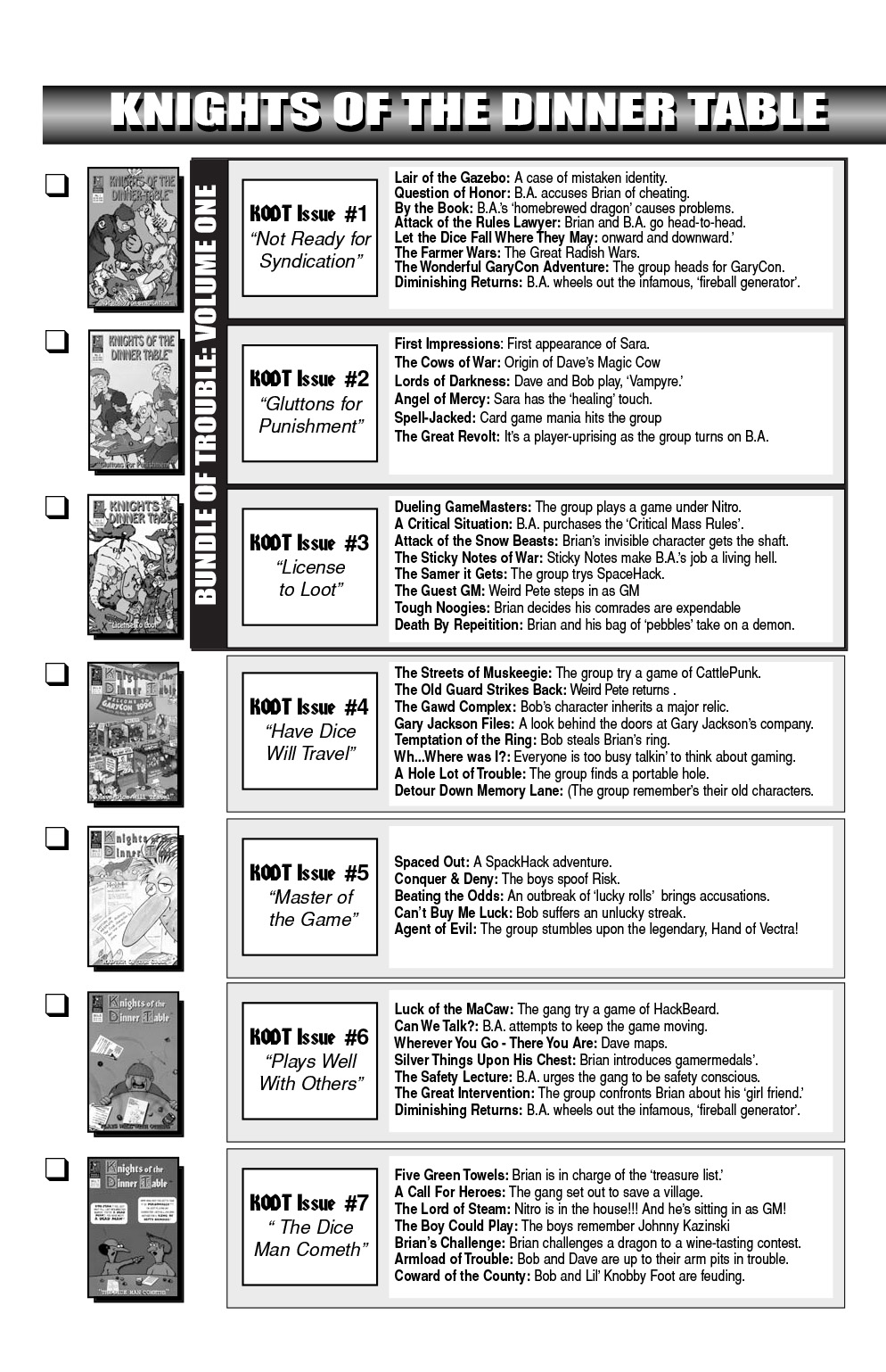 Read online Knights of the Dinner Table comic -  Issue #22 - 56