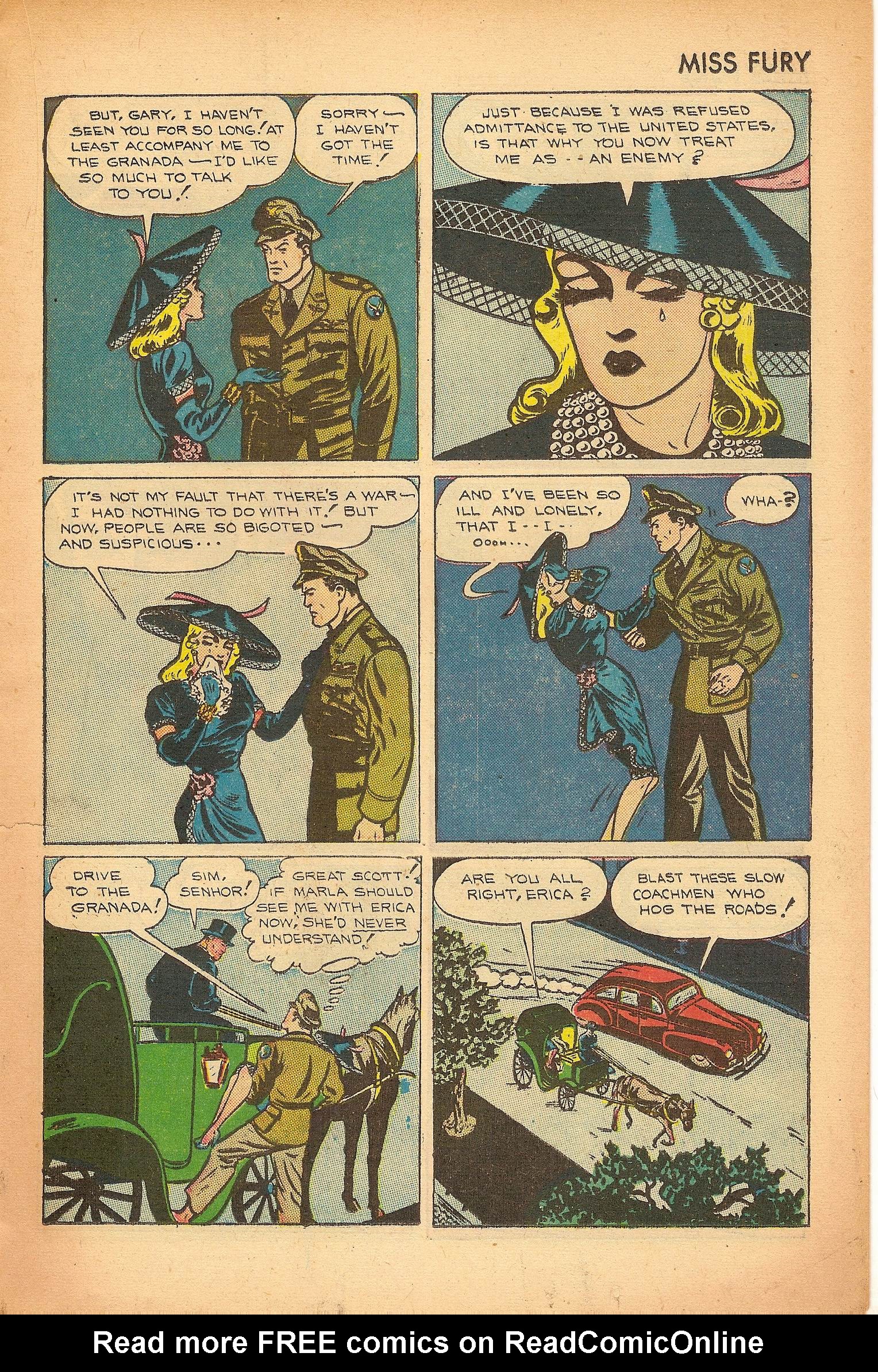 Read online Miss Fury (1942) comic -  Issue #7 - 19