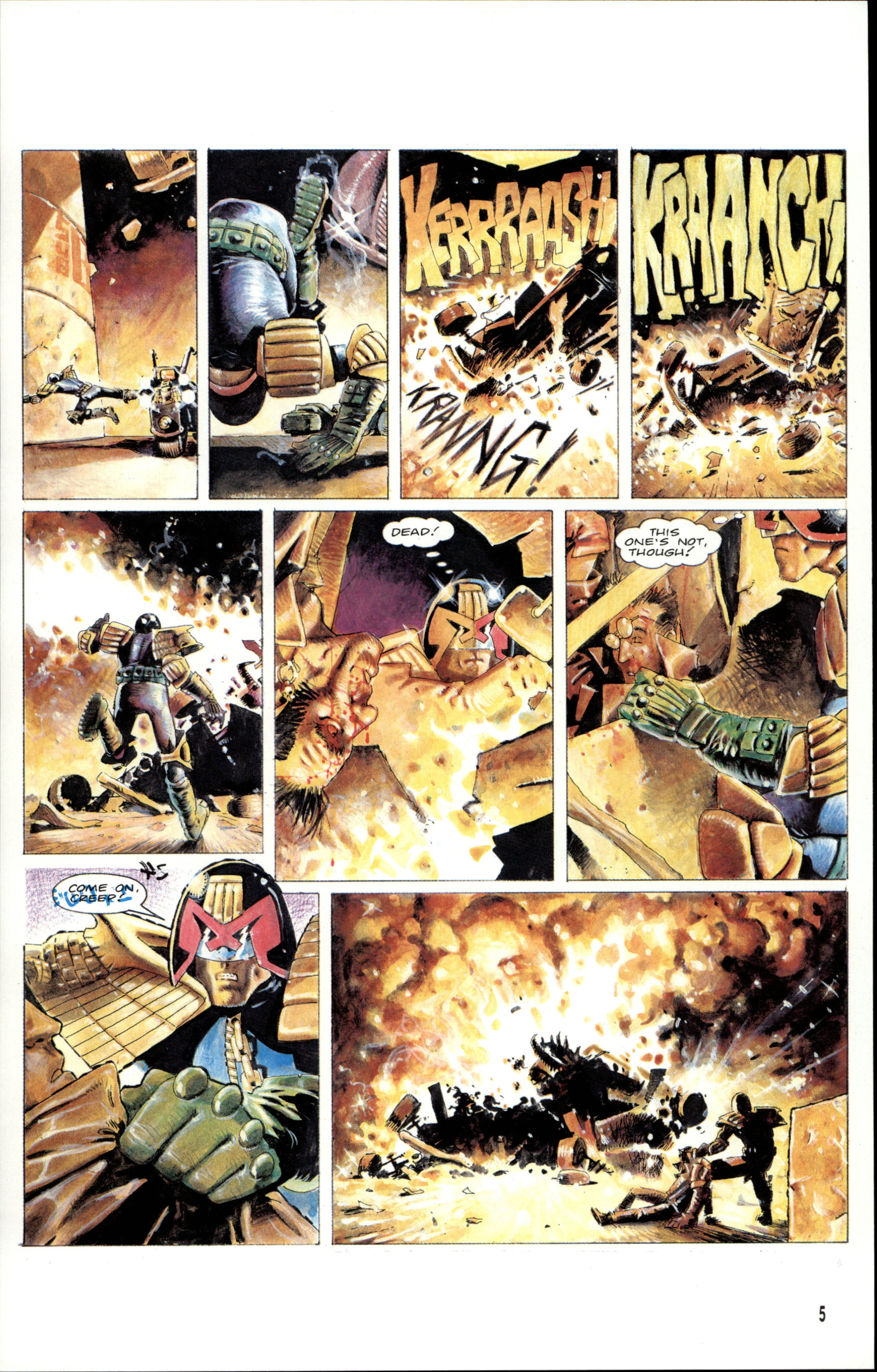 Read online Dredd Rules! comic -  Issue #7 - 7