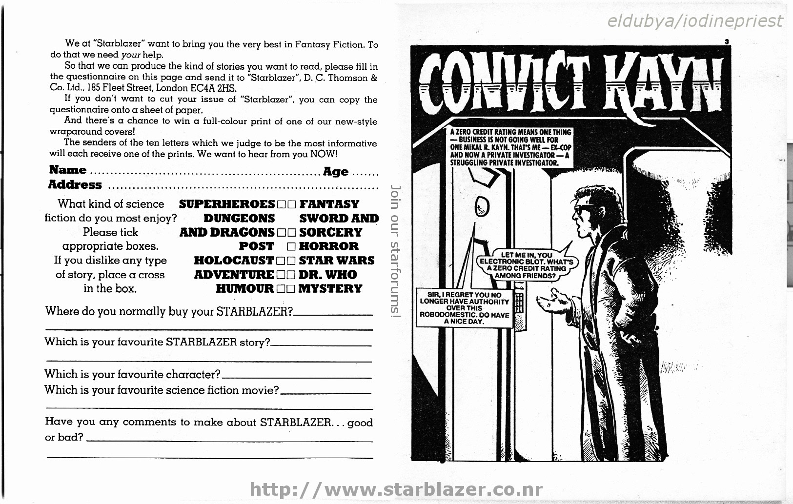 Read online Starblazer comic -  Issue #256 - 3