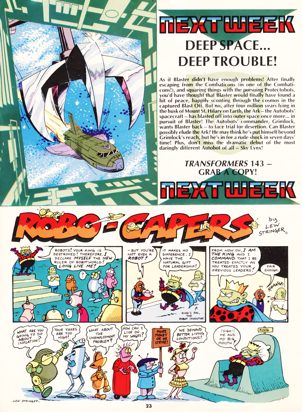 Read online The Transformers (UK) comic -  Issue #142 - 21
