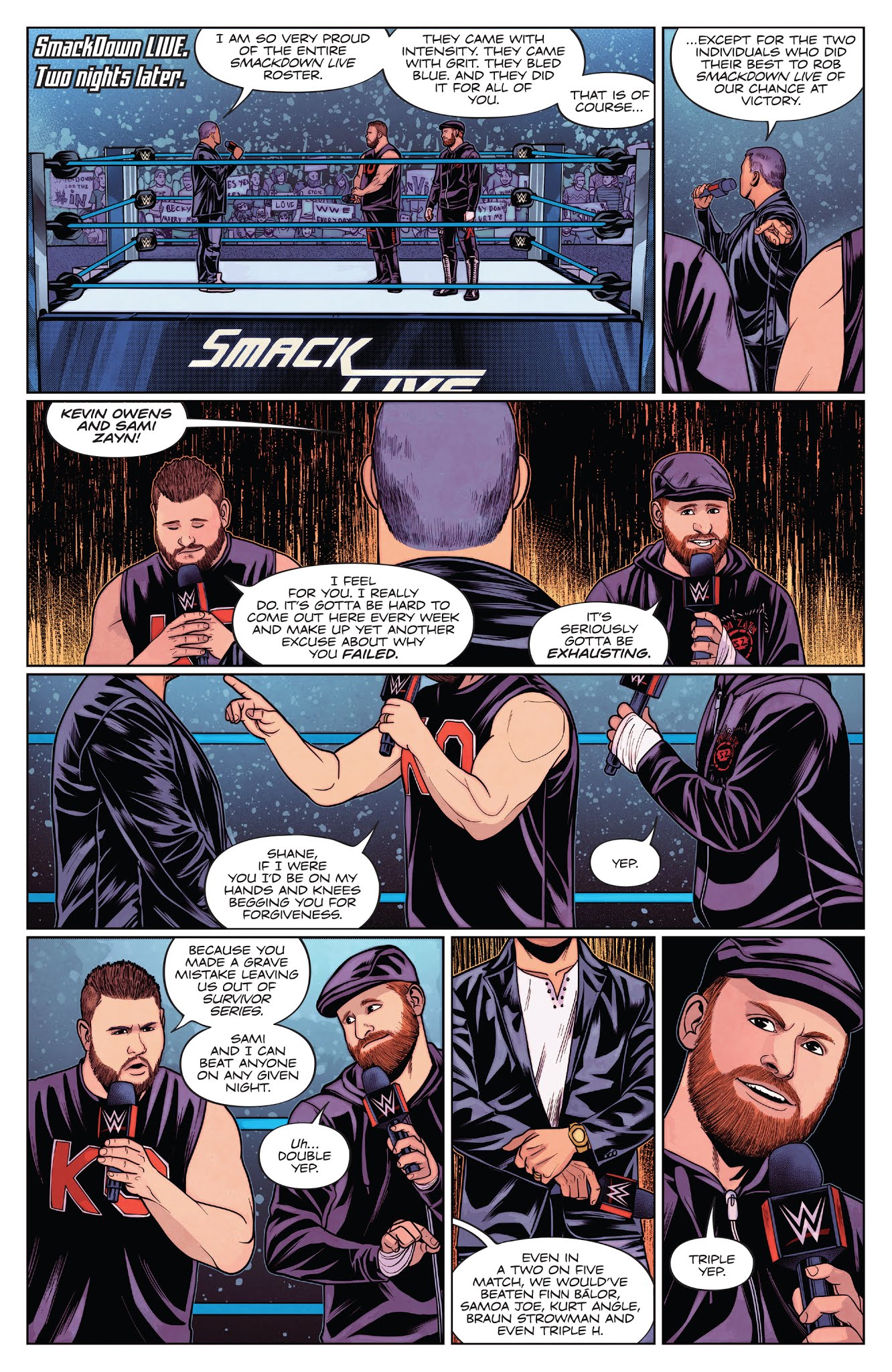 Read online WWE comic -  Issue #19 - 21