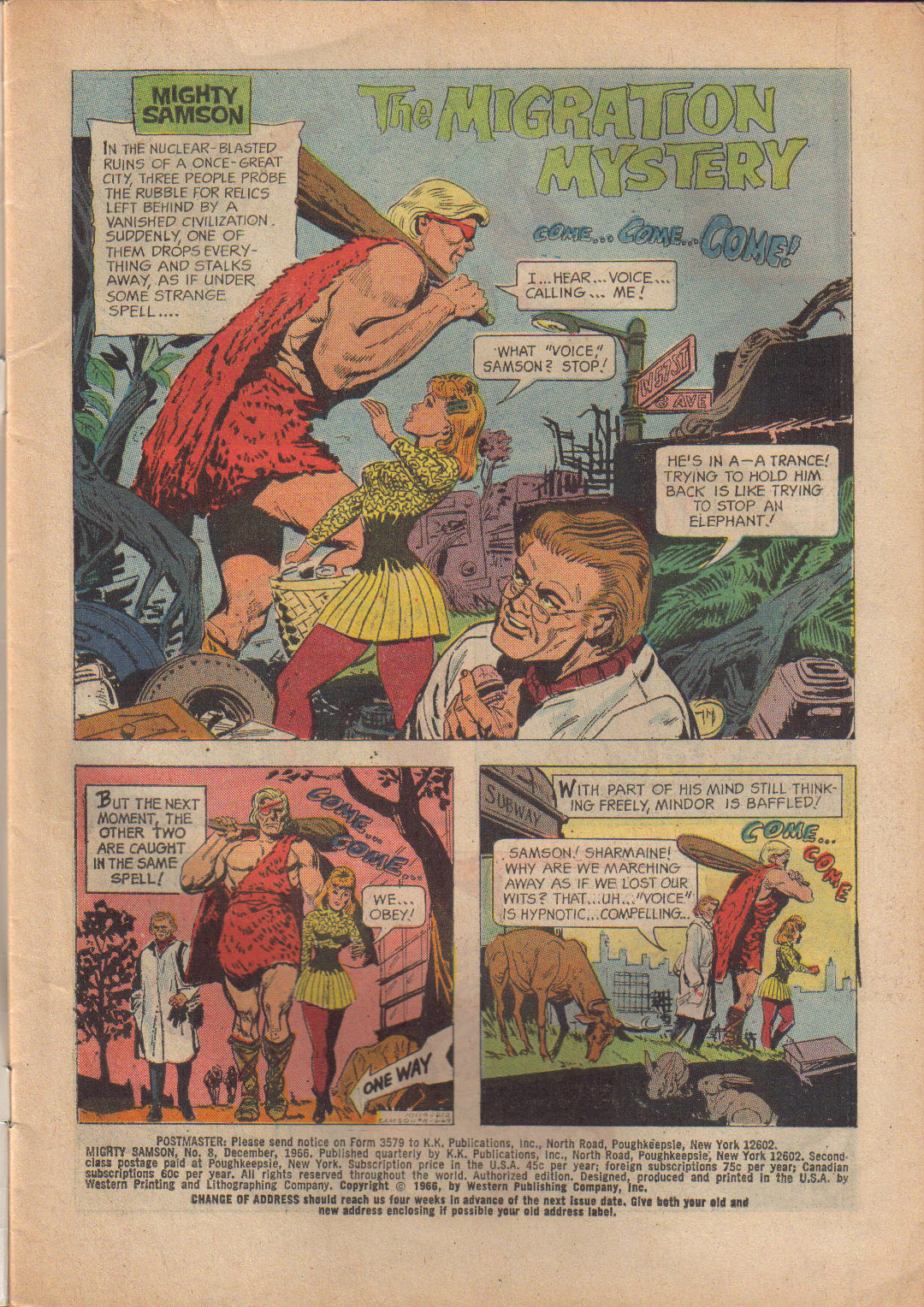 Read online Mighty Samson (1964) comic -  Issue #8 - 3