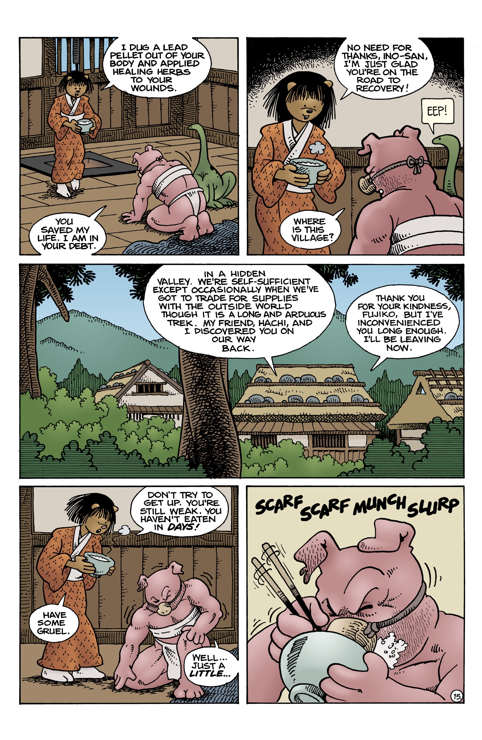 Read online Usagi Yojimbo: The Dragon Bellow Conspiracy comic -  Issue #6 - 17