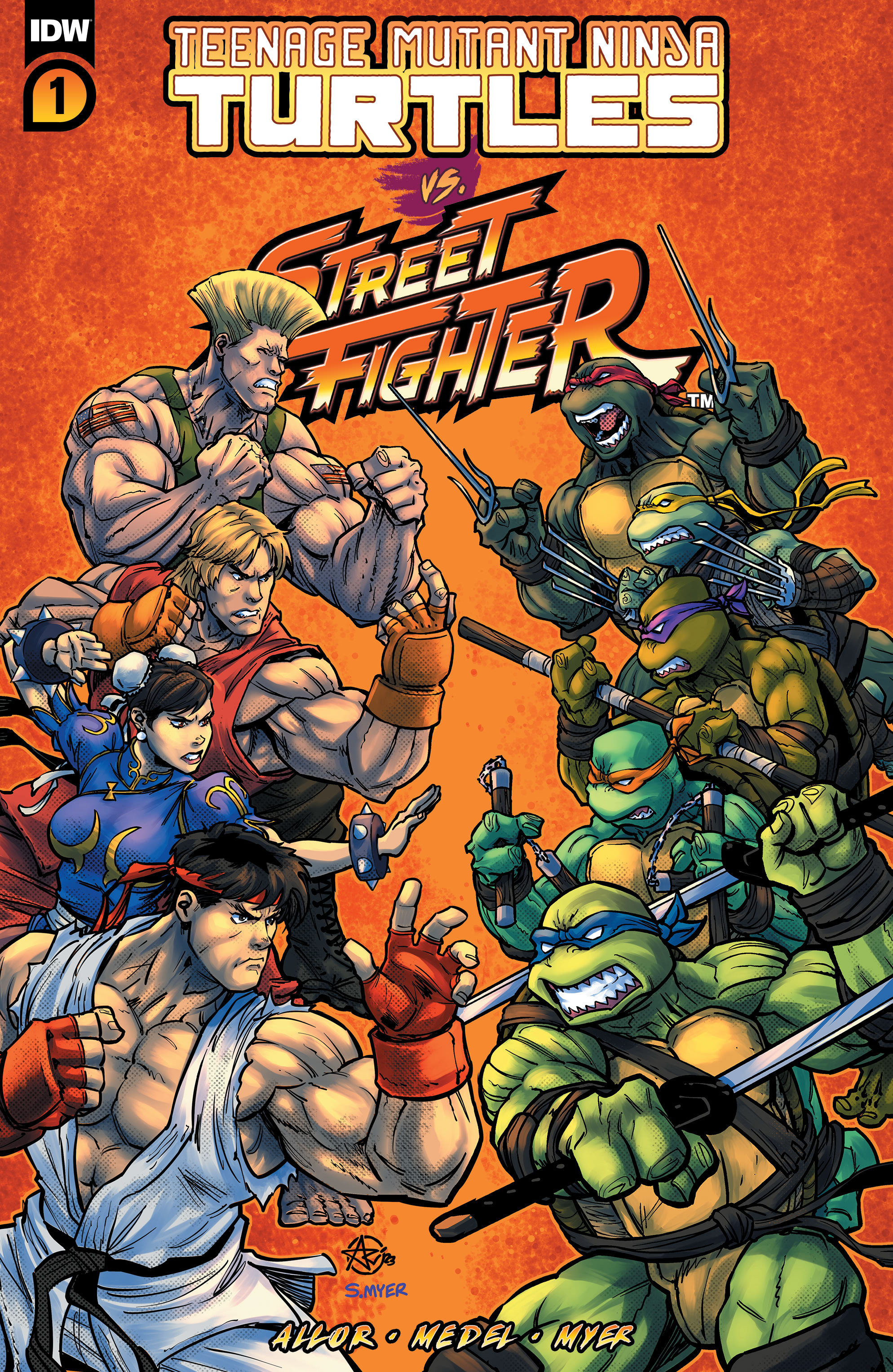 Read online Teenage Mutant Ninja Turtles vs. Street Fighter comic -  Issue #1 - 1