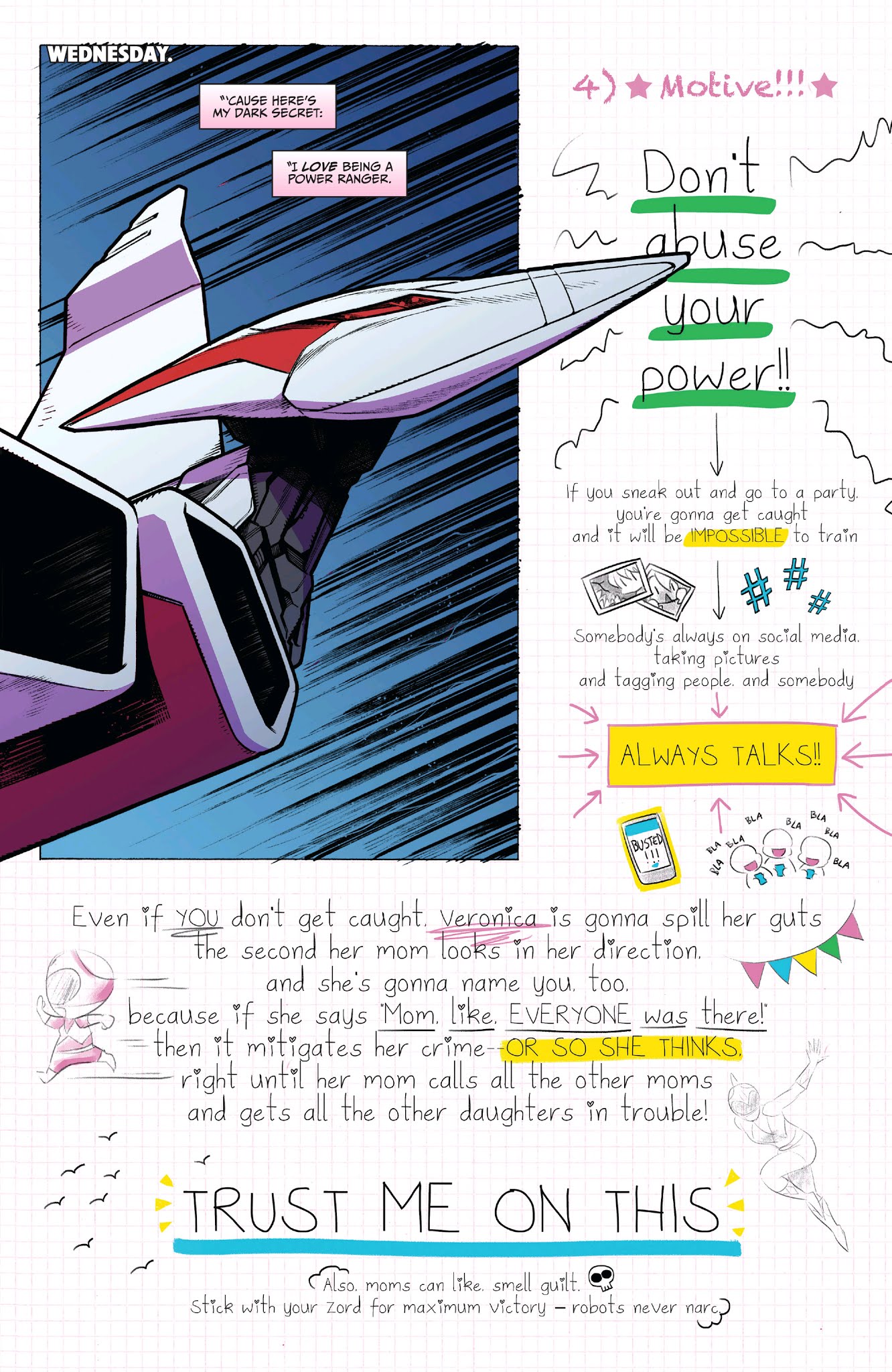 Read online Saban's Go Go Power Rangers: Back To School comic -  Issue # Full - 27