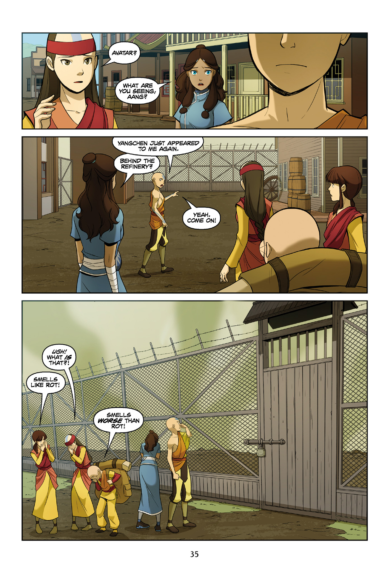 Read online Nickelodeon Avatar: The Last Airbender - The Rift comic -  Issue # Part 1 - 35