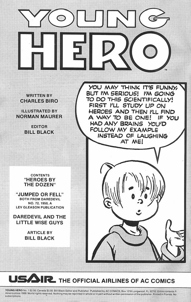 Read online Young Hero comic -  Issue #1 - 2