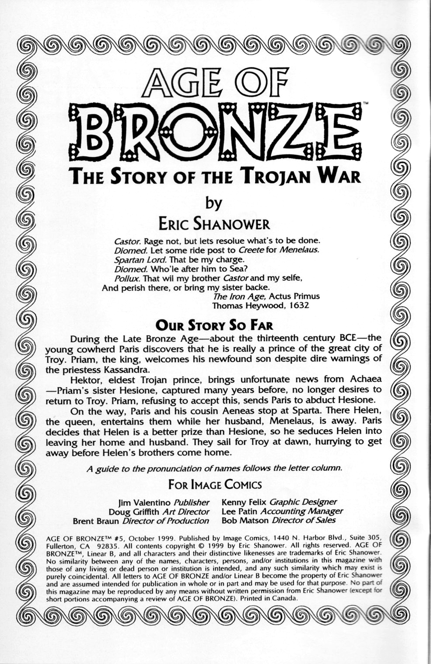 Read online Age of Bronze comic -  Issue #5 - 2