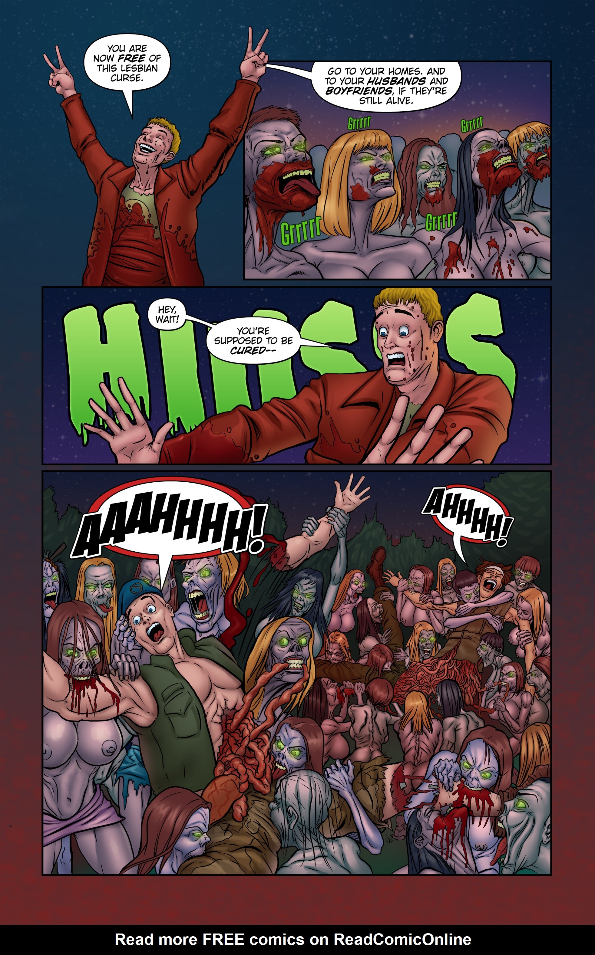 Read online Lesbian Zombies from Outer Space comic -  Issue #7 - 14