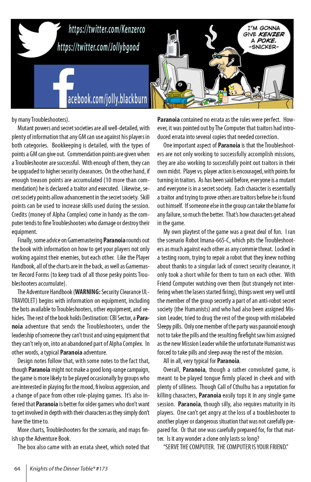 Read online Knights of the Dinner Table comic -  Issue #173 - 82