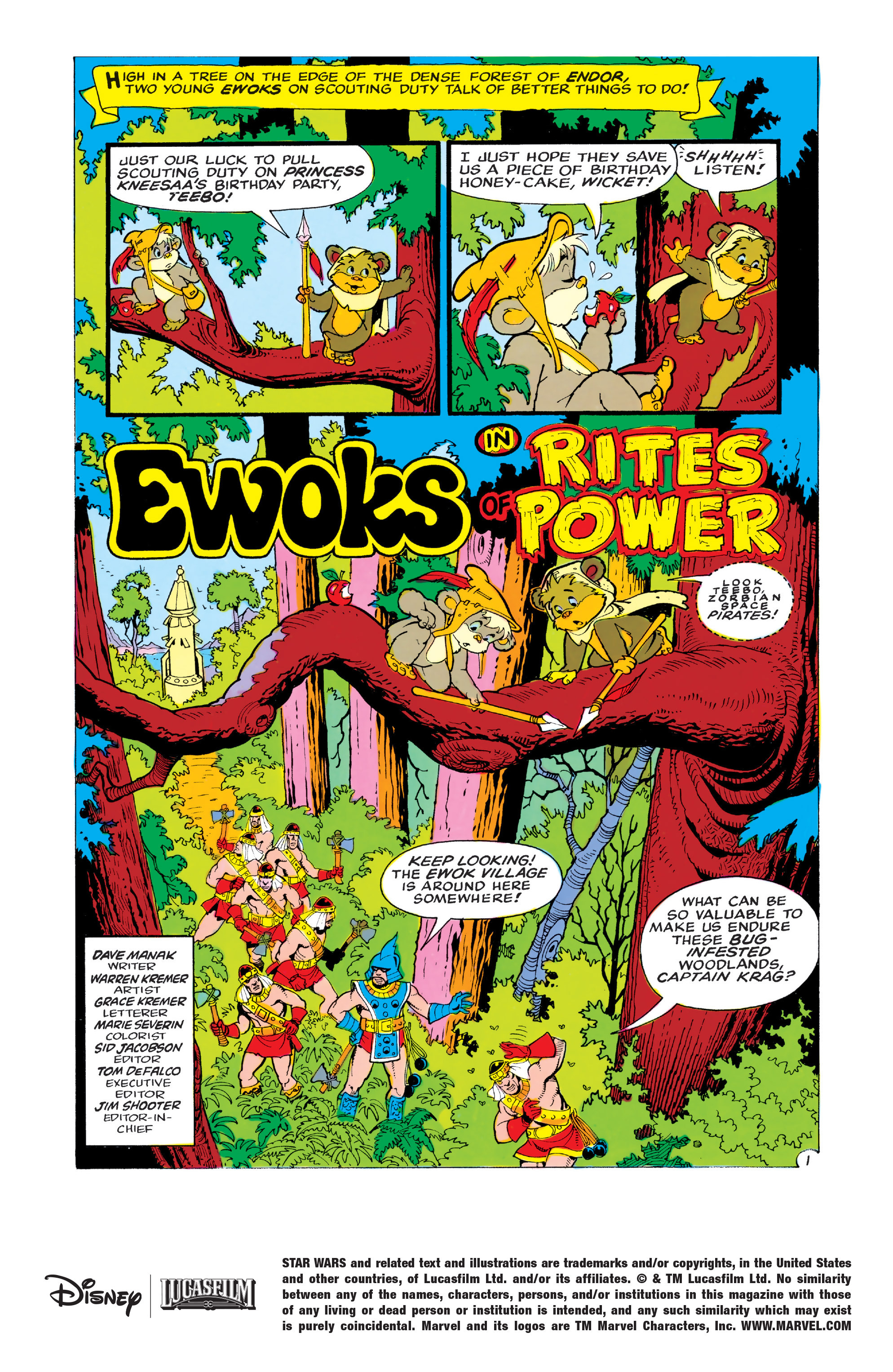 Read online Ewoks comic -  Issue #2 - 2