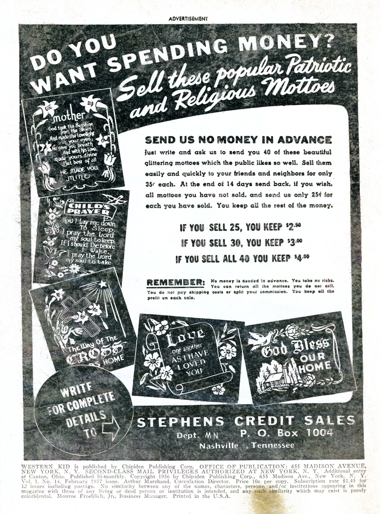 Read online Western Kid comic -  Issue #14 - 2