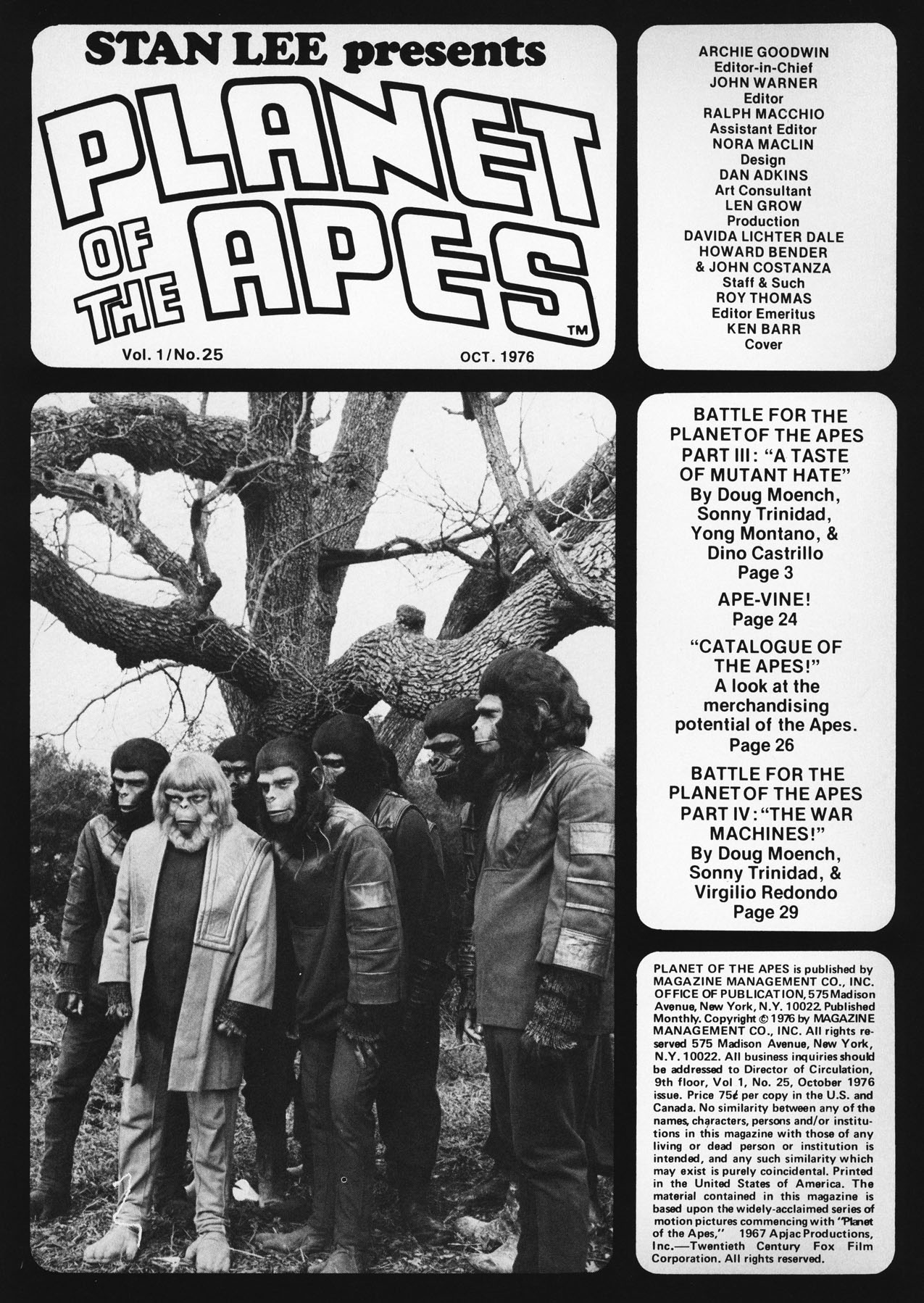 Read online Planet of the Apes comic -  Issue #25 - 2