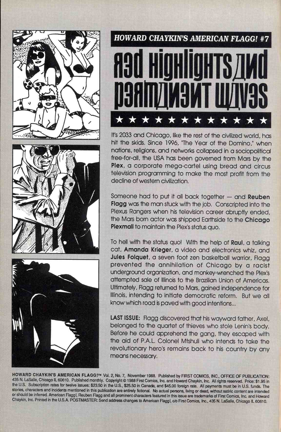 Read online Howard Chaykin's American Flagg comic -  Issue #7 - 2