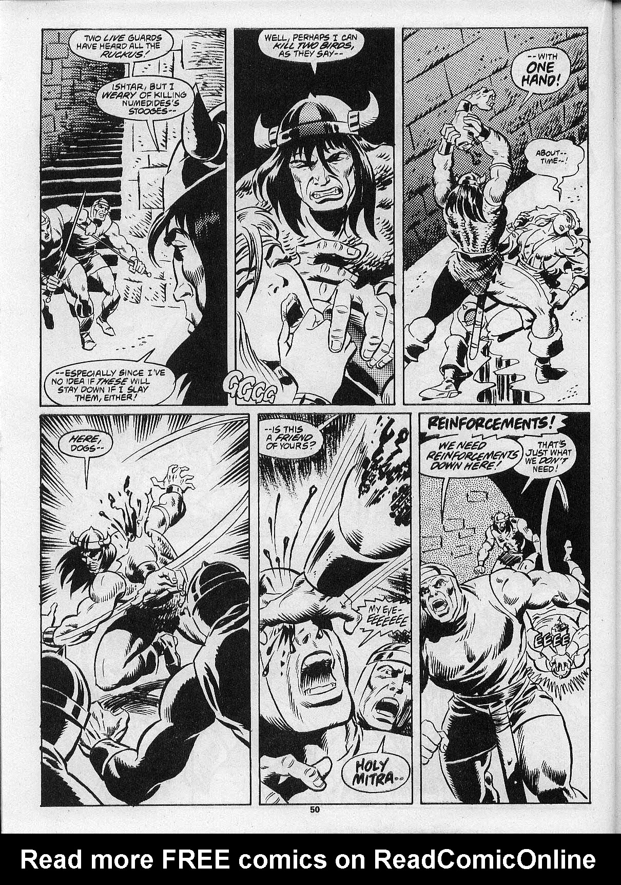 Read online The Savage Sword Of Conan comic -  Issue #201 - 52