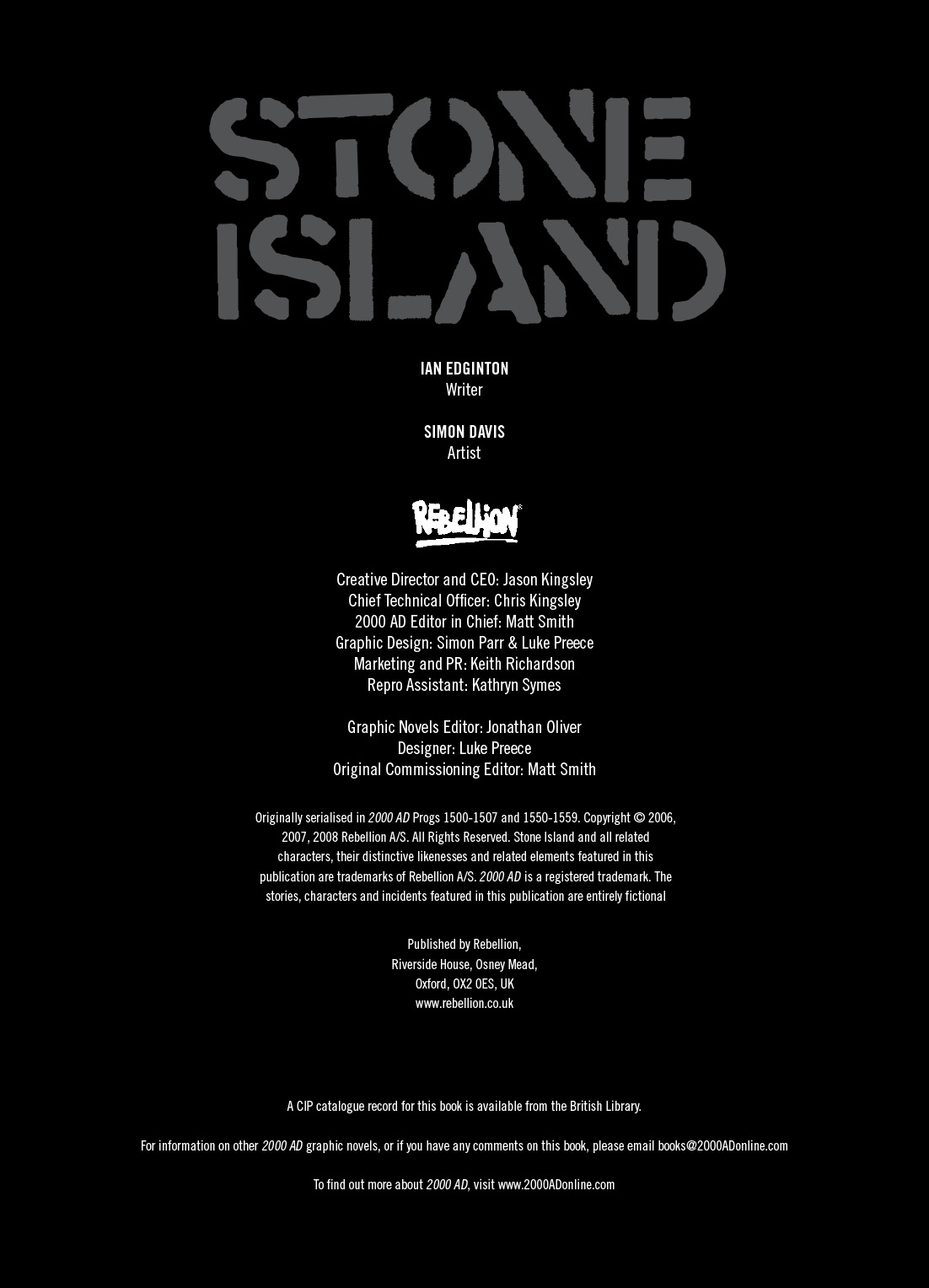 Read online Stone Island comic -  Issue # TPB - 4