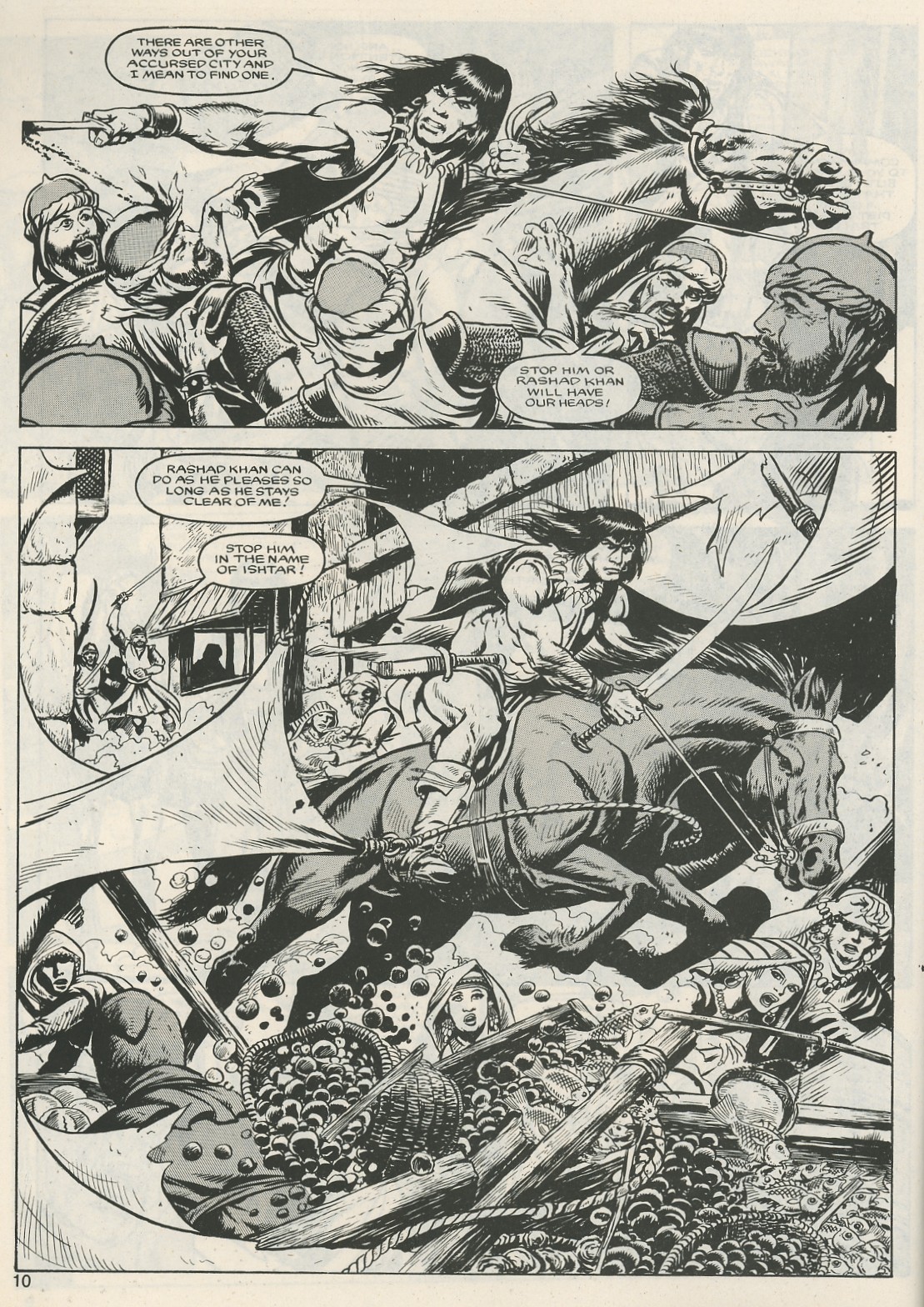 Read online The Savage Sword Of Conan comic -  Issue #124 - 10