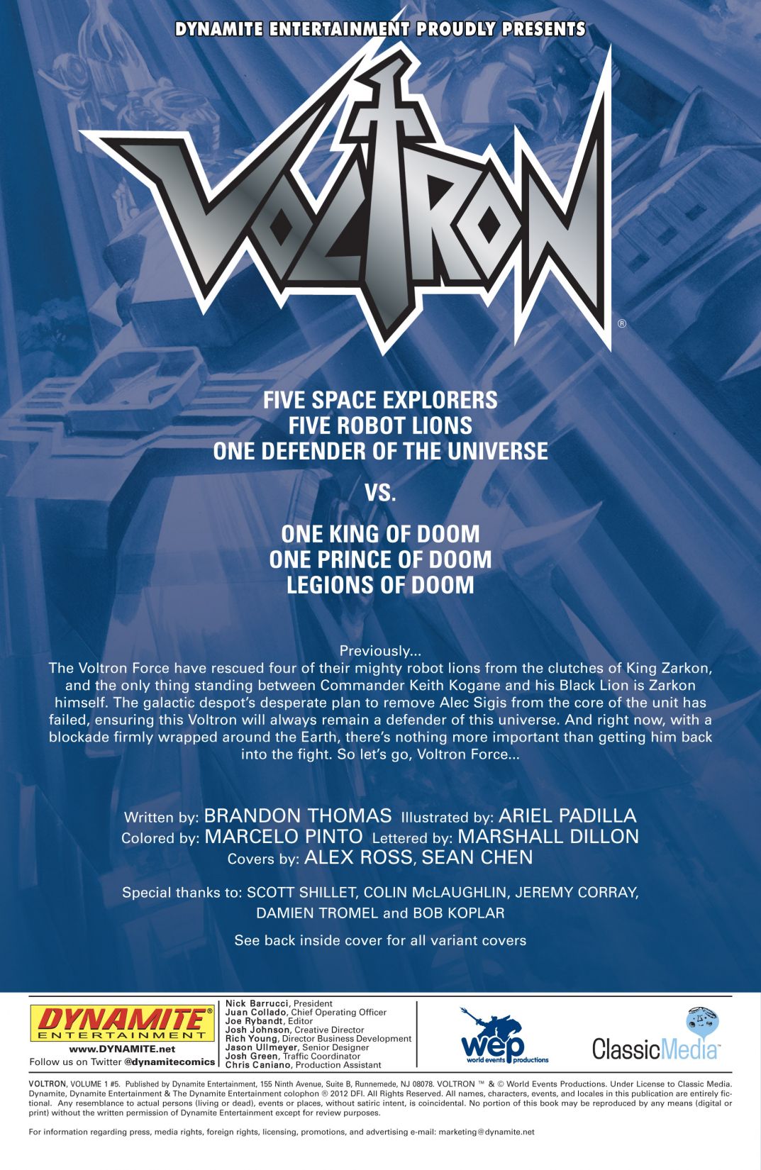 Voltron Issue #5 #5 - English 3