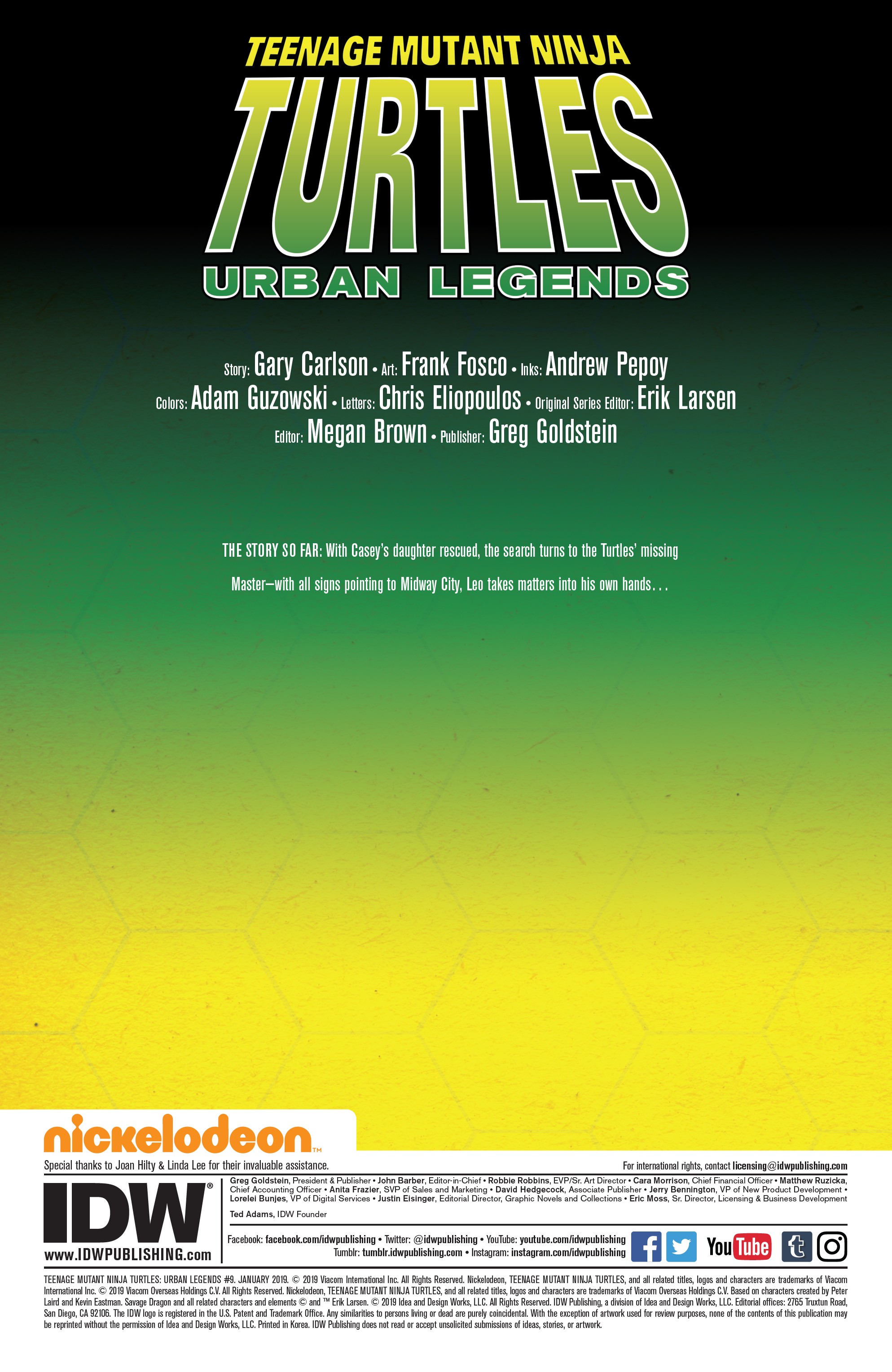 Read online Teenage Mutant Ninja Turtles: Urban Legends comic -  Issue #9 - 2