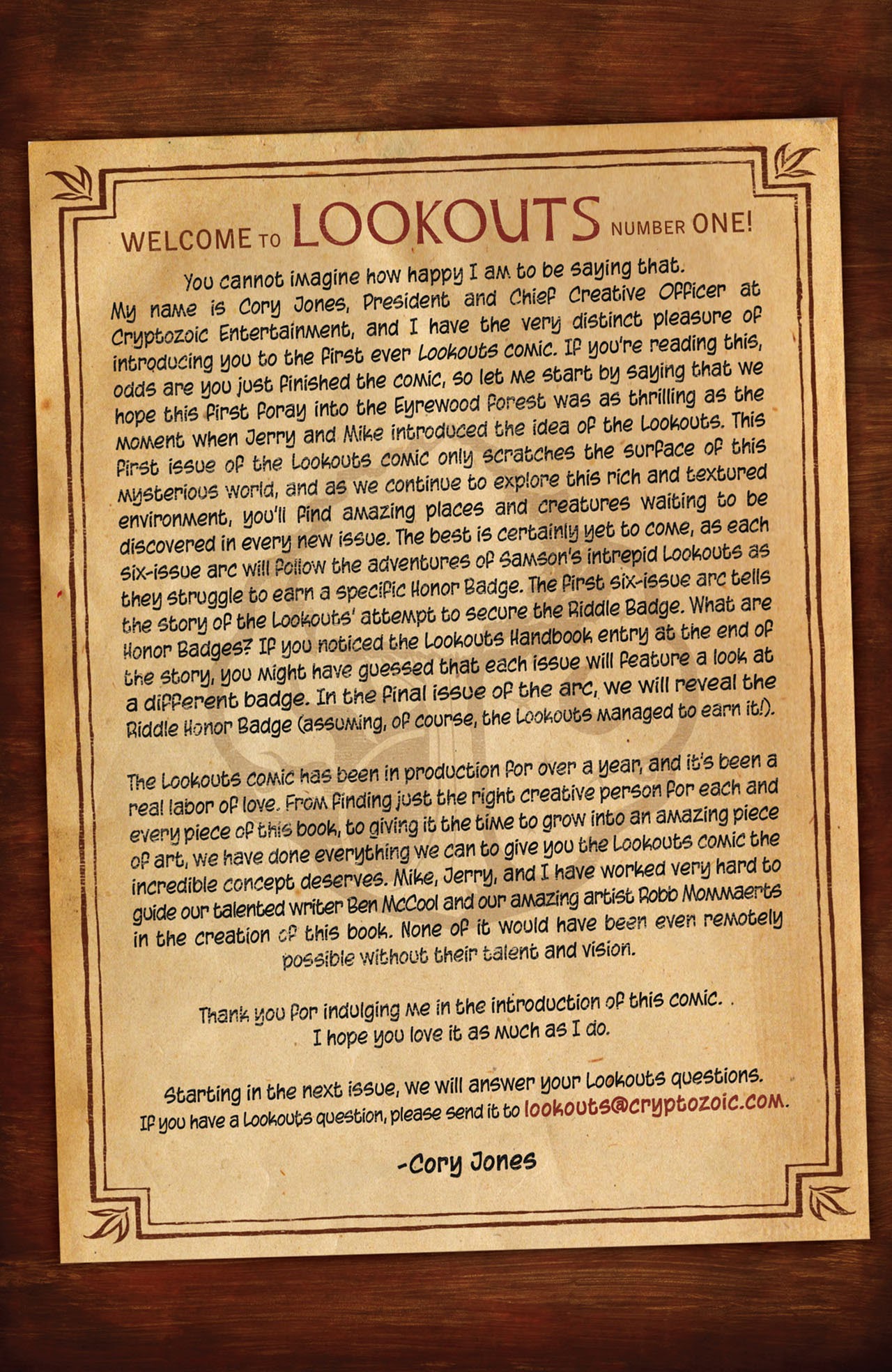 Read online Lookouts comic -  Issue #1 - 28