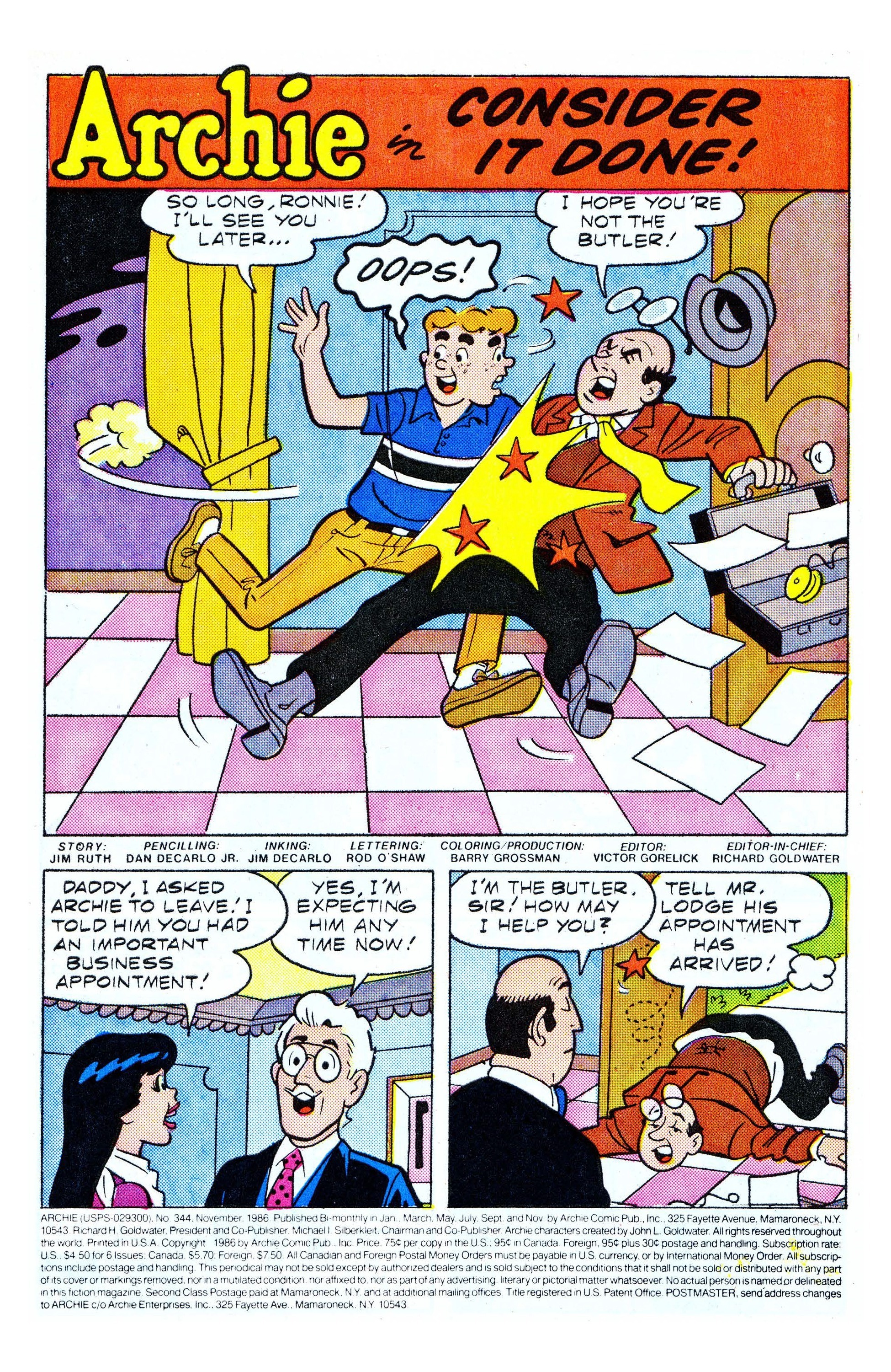 Read online Archie (1960) comic -  Issue #344 - 2