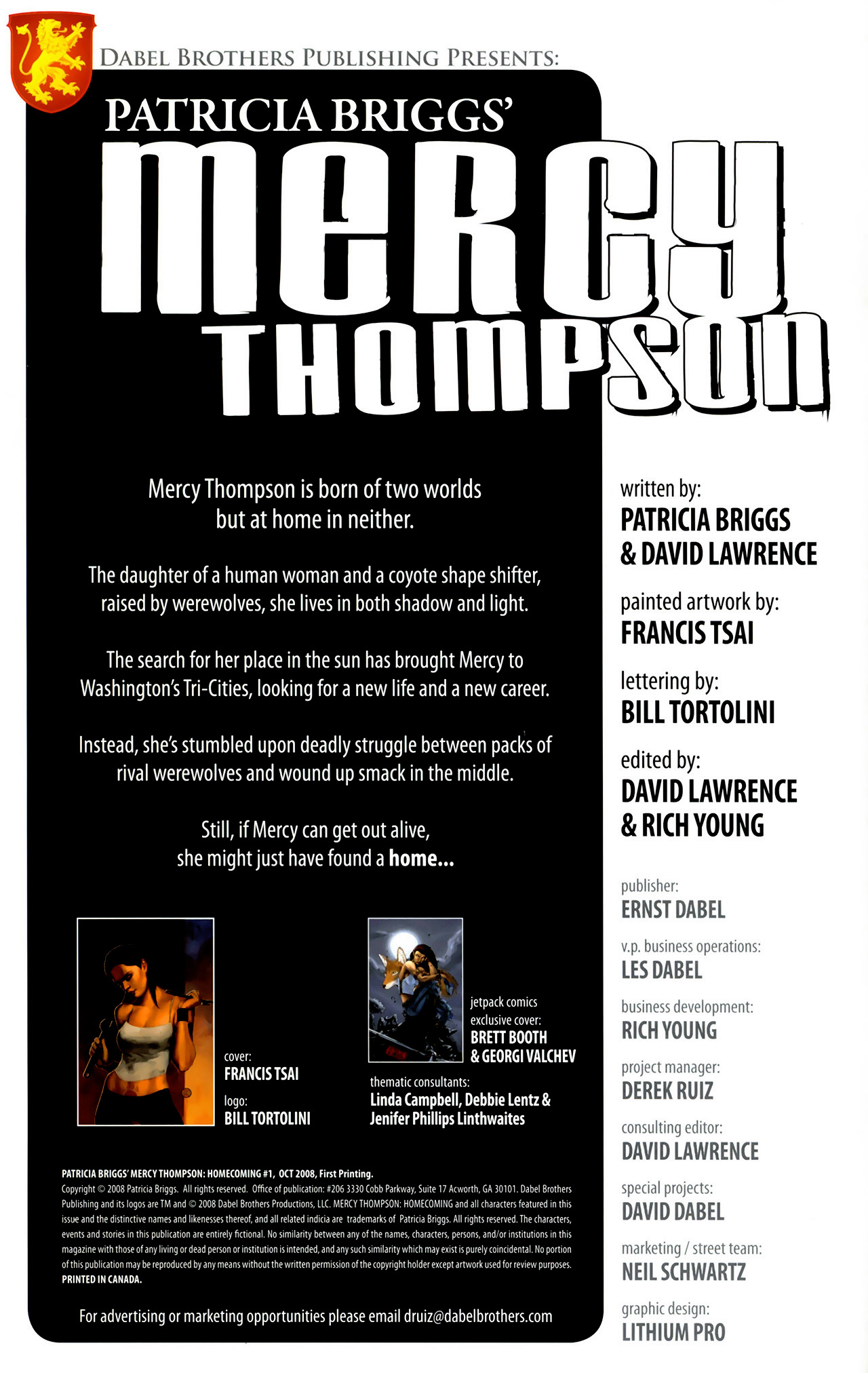 Read online Patricia Briggs' Mercy Thompson:  Homecoming comic -  Issue #1 - 2