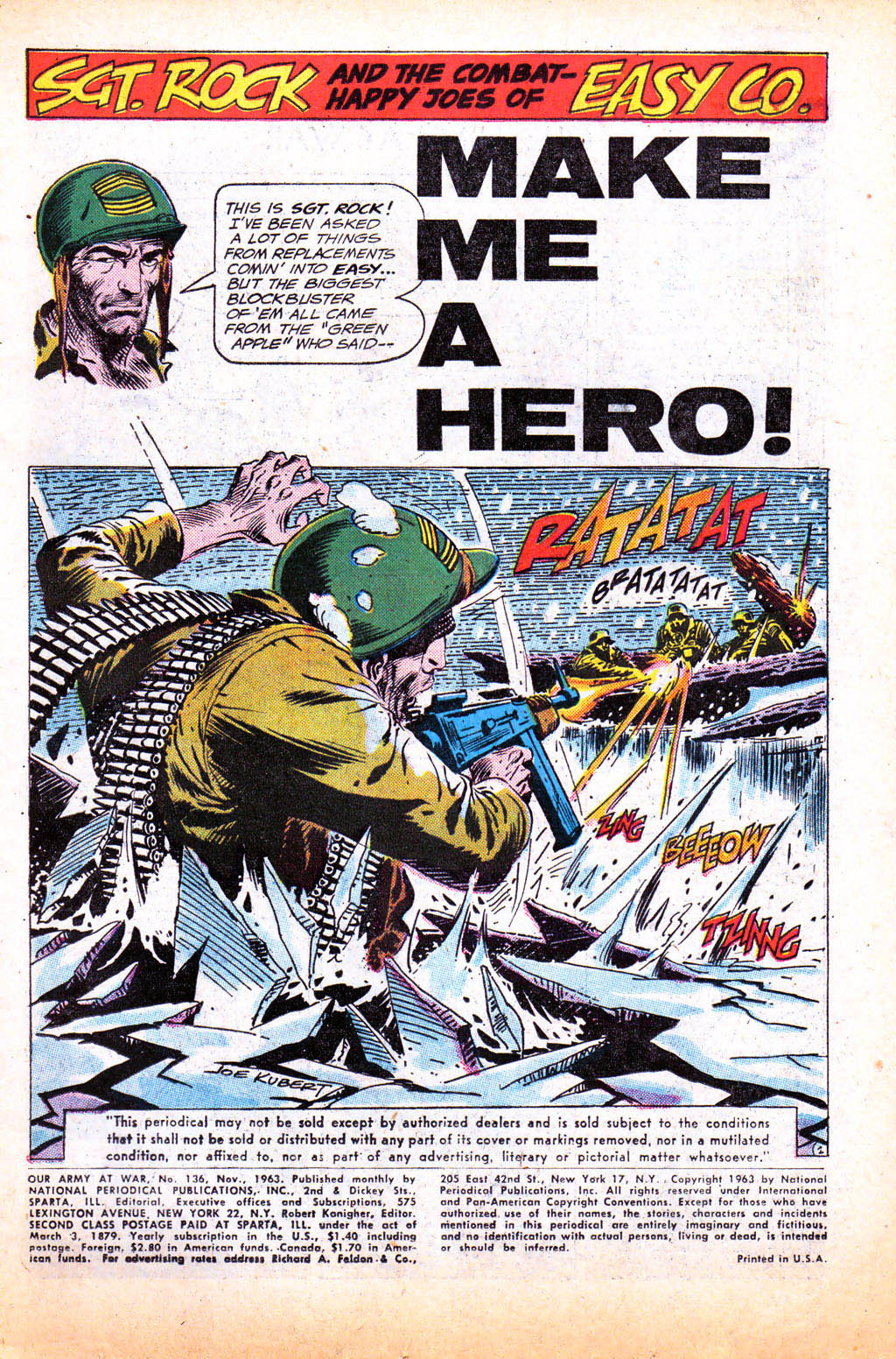 Read online Our Army at War (1952) comic -  Issue #136 - 2