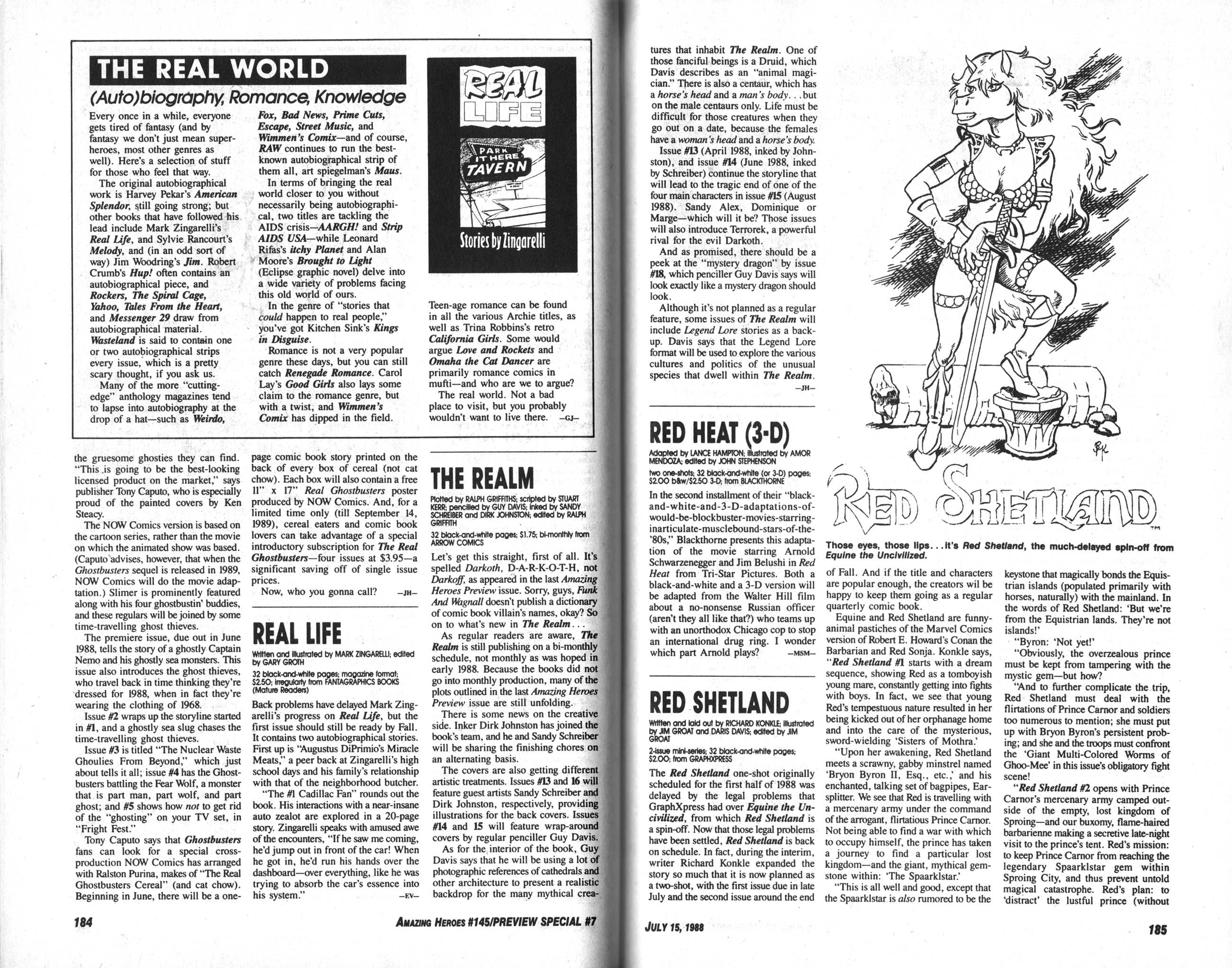 Read online Amazing Heroes comic -  Issue #145 - 94
