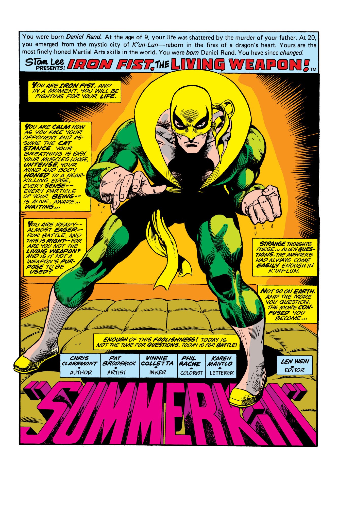 Read online Marvel Masterworks: Iron Fist comic -  Issue # TPB 1 (Part 2) - 75