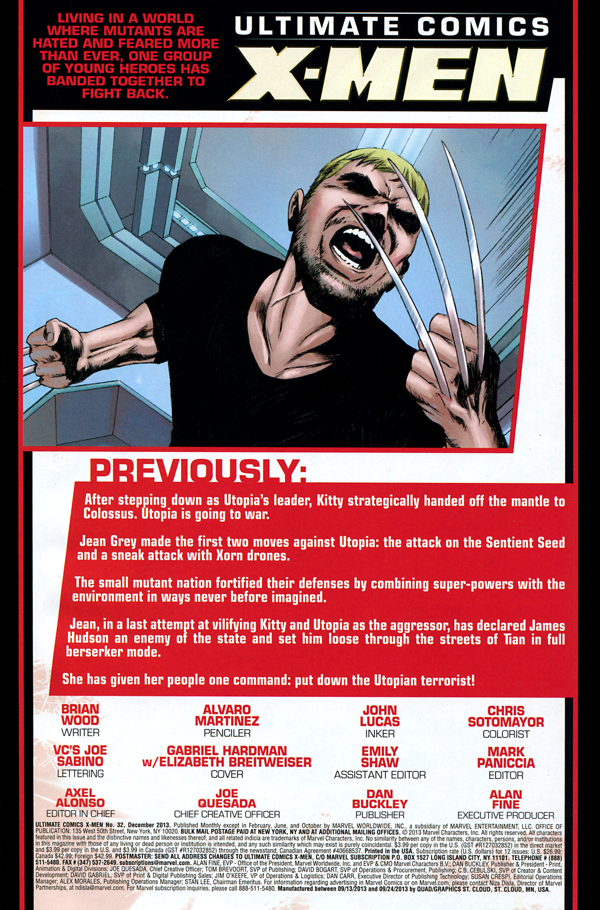 Read online Ultimate Comics XMen comic Issue 32