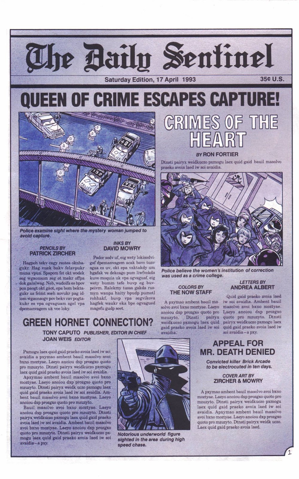 The Green Hornet (1991) issue 20 - Page 2