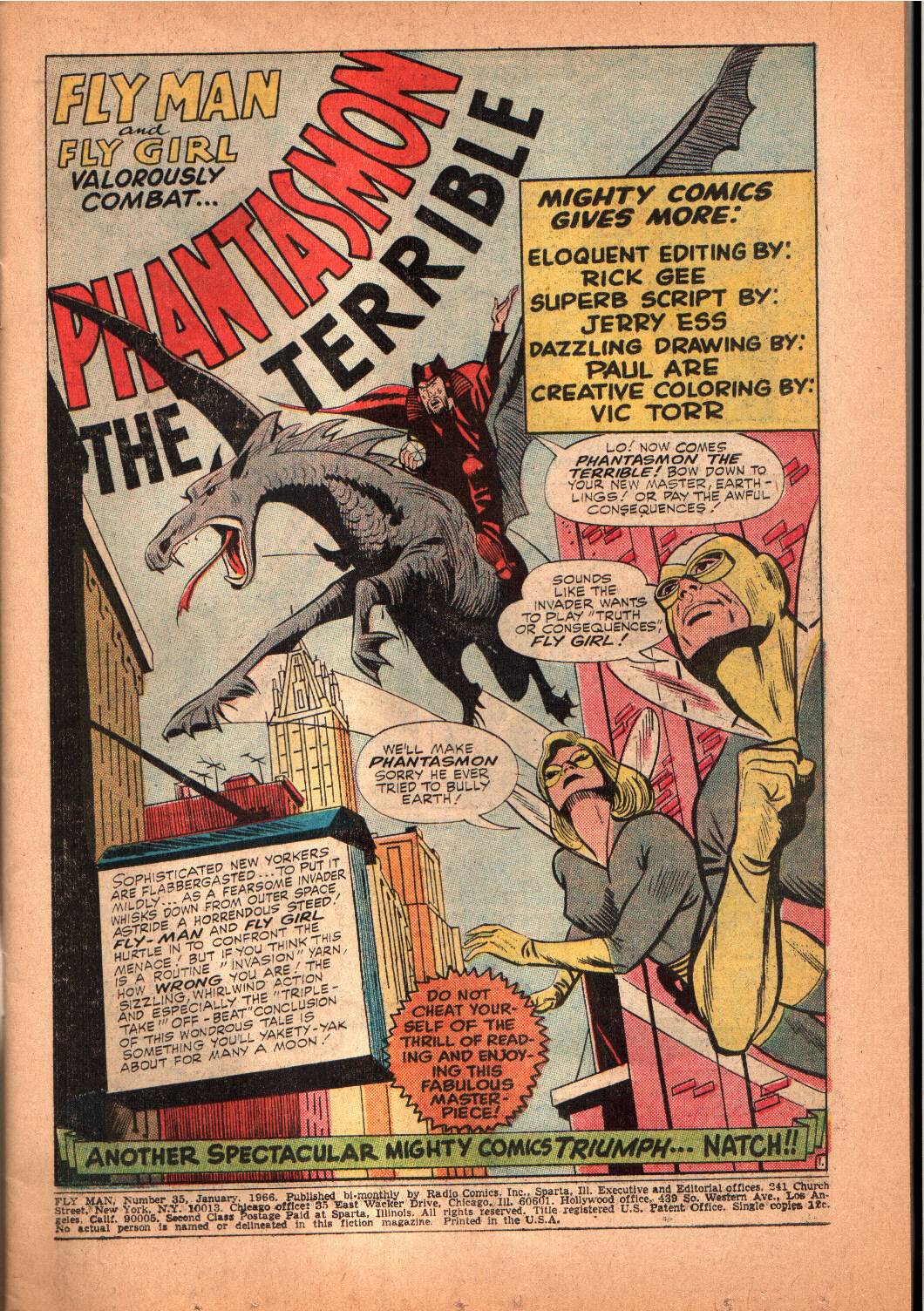 Read online Fly Man comic -  Issue #35 - 2