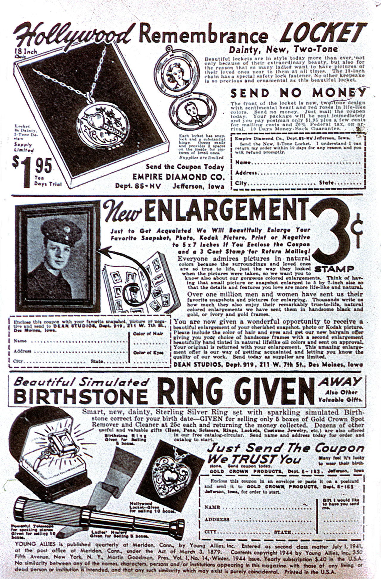 Read online Young Allies Comics comic -  Issue #14 - 2