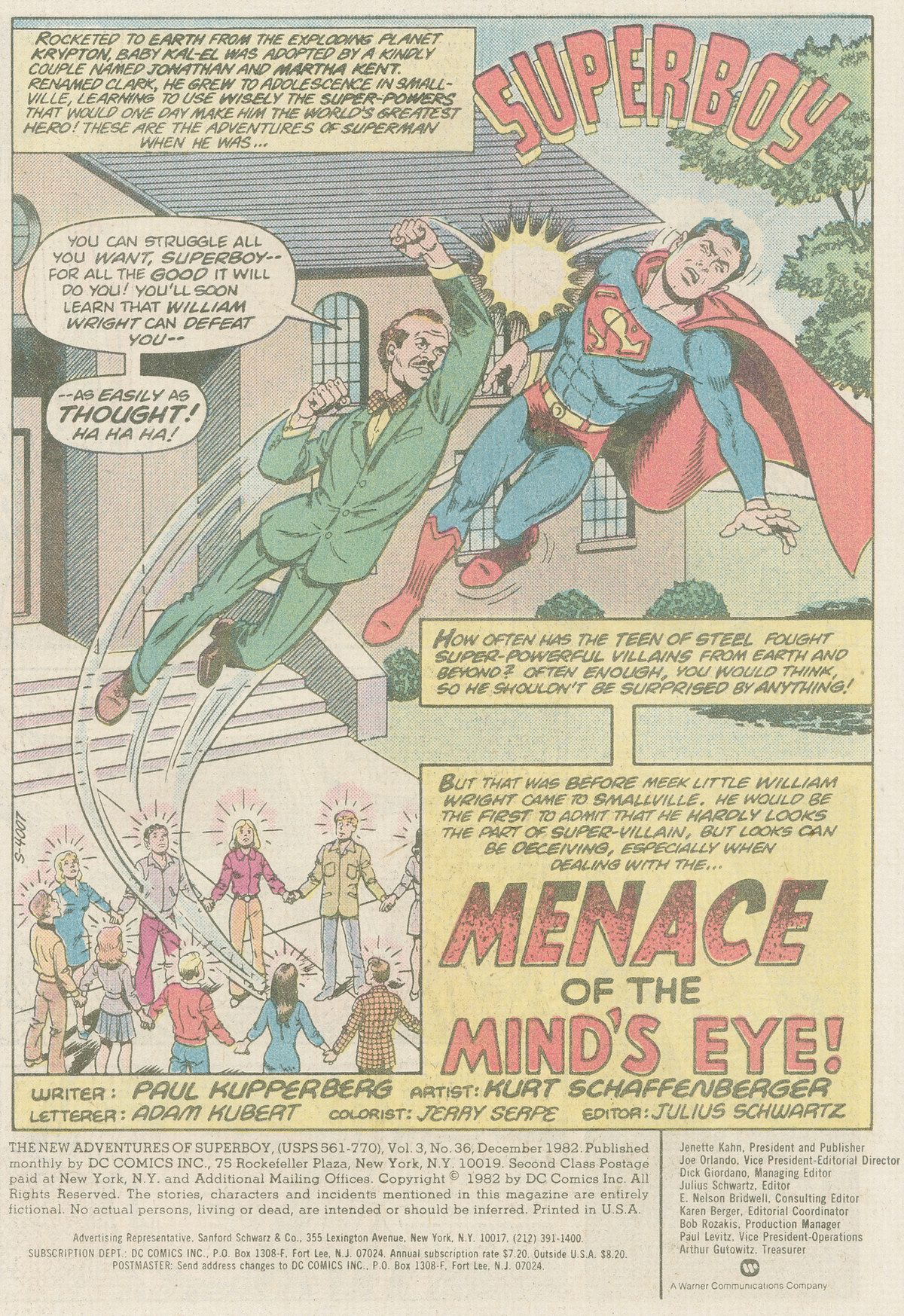 The New Adventures of Superboy 36 Page 1
