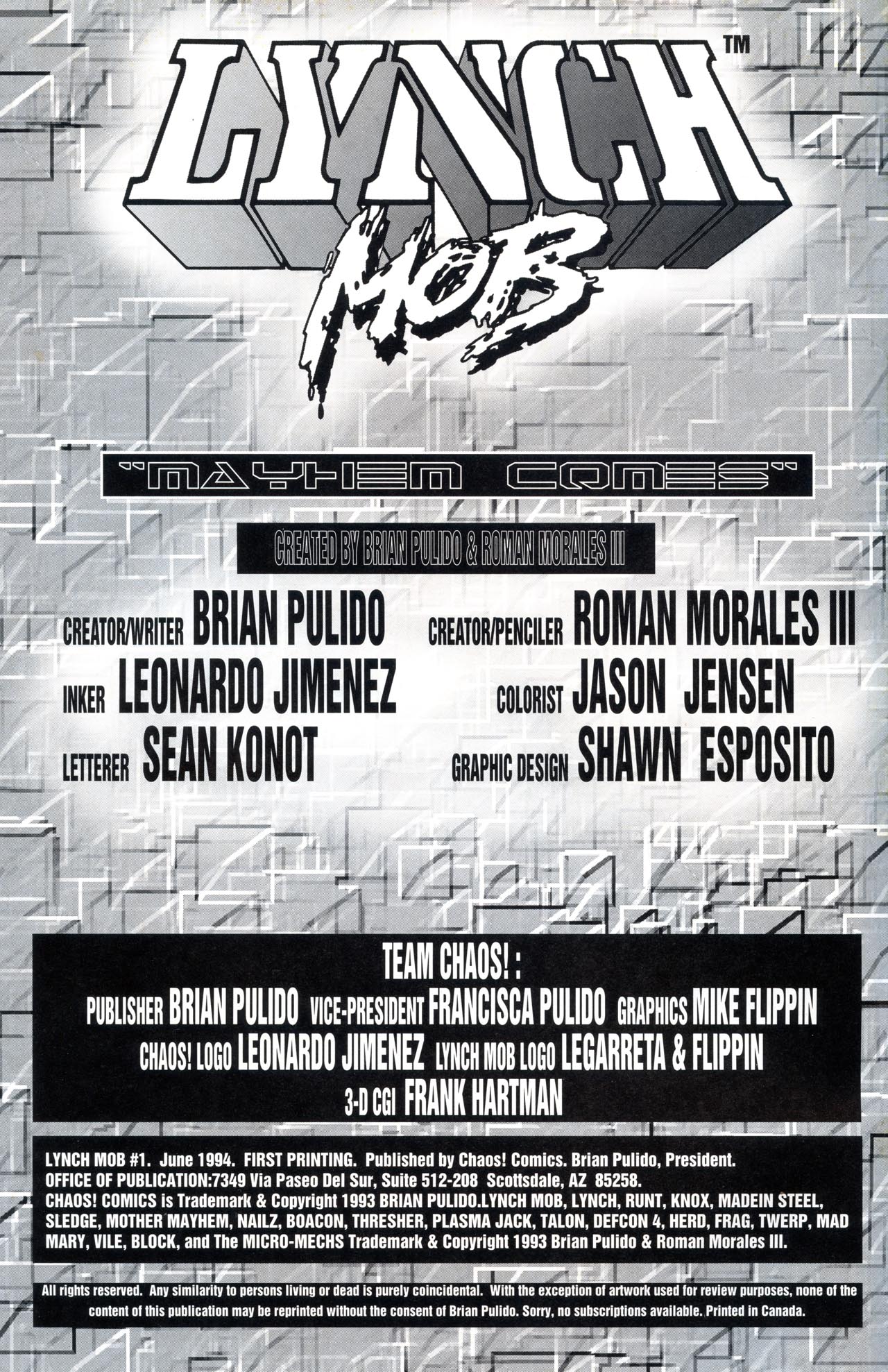 Read online Lynch Mob comic -  Issue #1 - 2