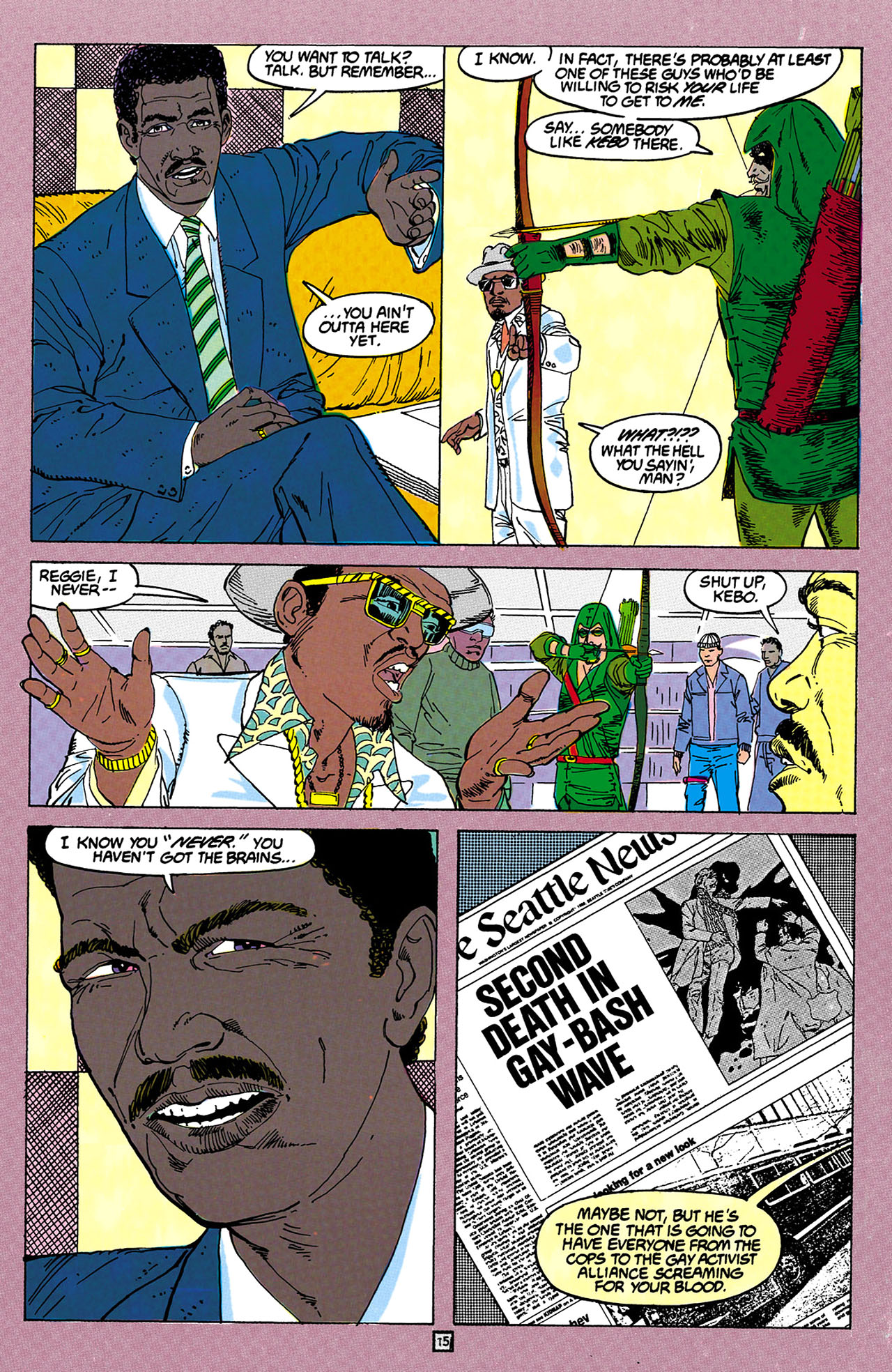 Read online Green Arrow (1988) comic -  Issue #6 - 16
