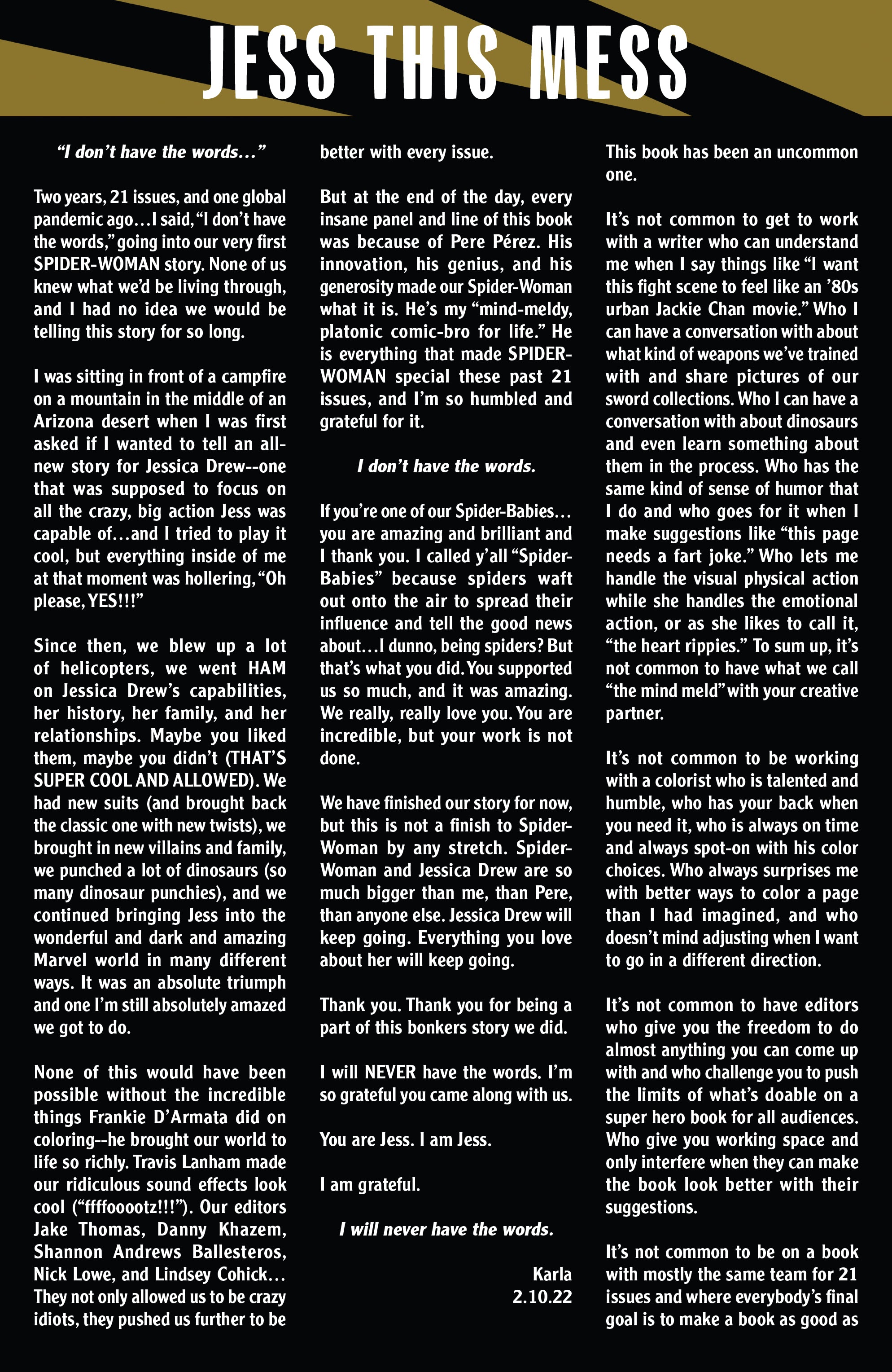 Read online Spider-Woman (2020) comic -  Issue #21 - 21