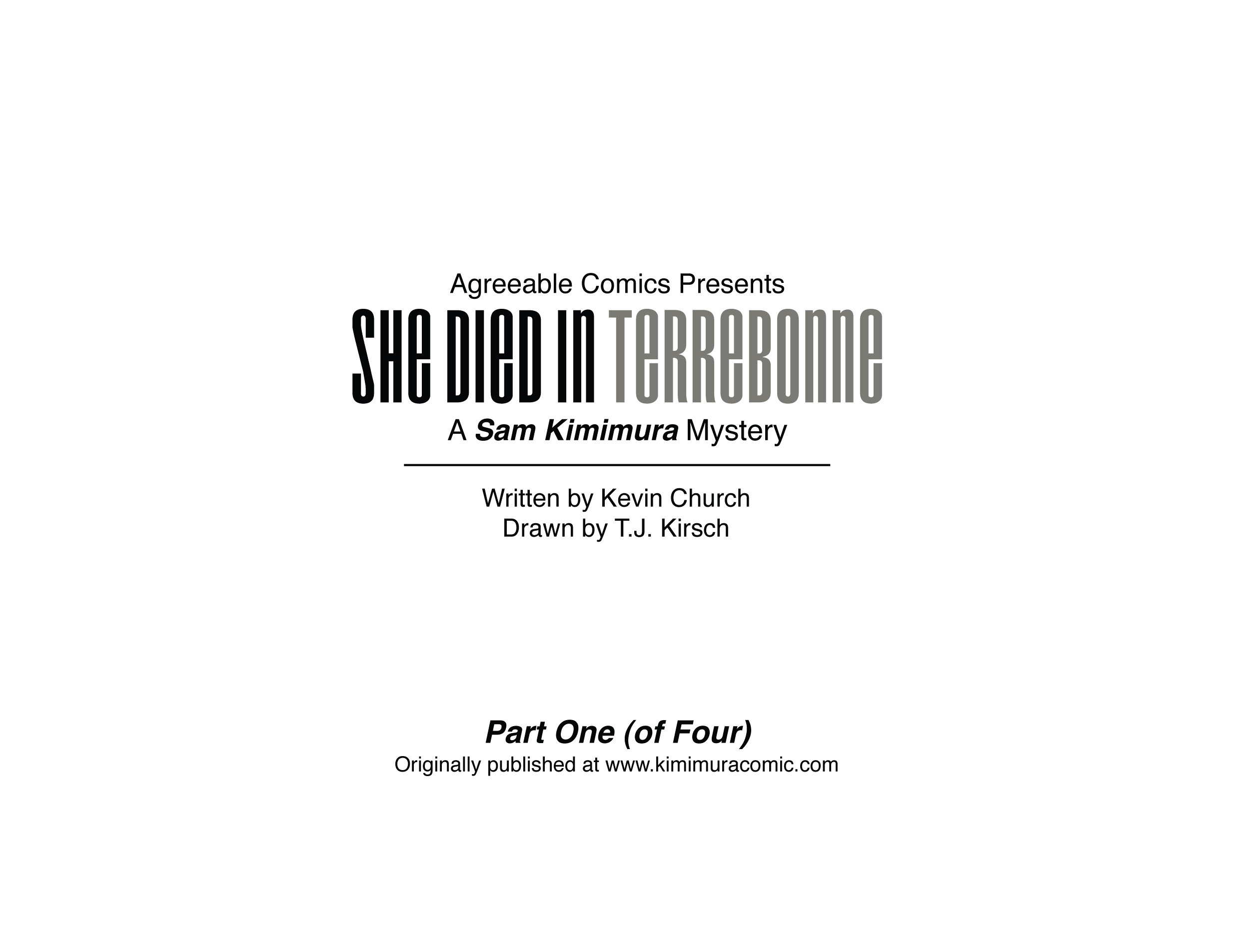 Read online She Died In Terrebonne comic -  Issue #1 - 3