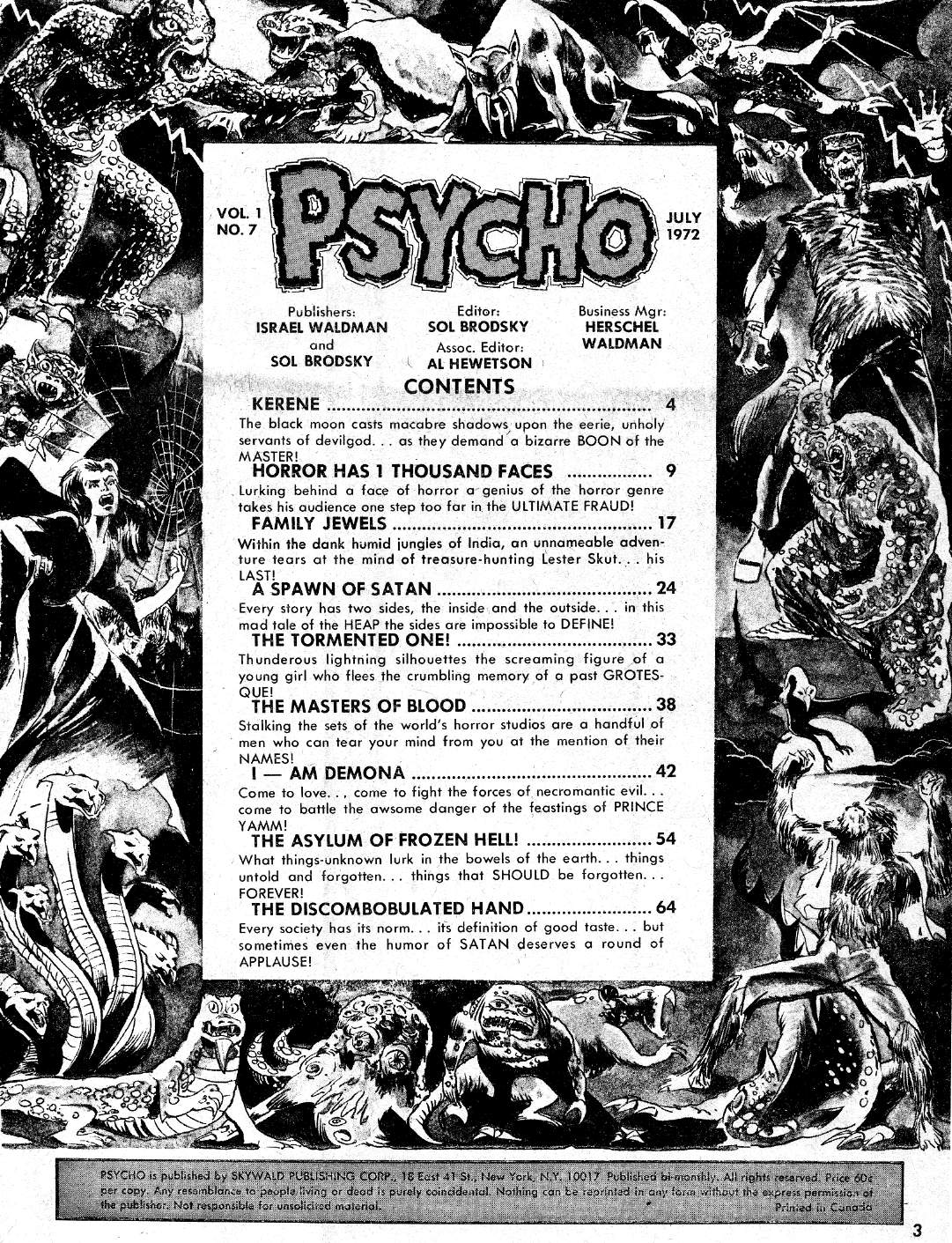 Read online Psycho comic -  Issue #7 - 3